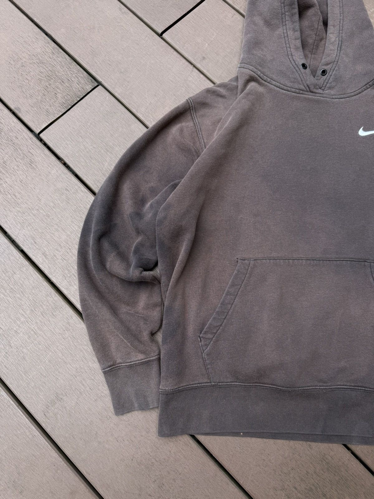 Nike brown small swoosh nike boxing hoodie Size US M / EU 48-50 / 2 - 2 Thumbnail