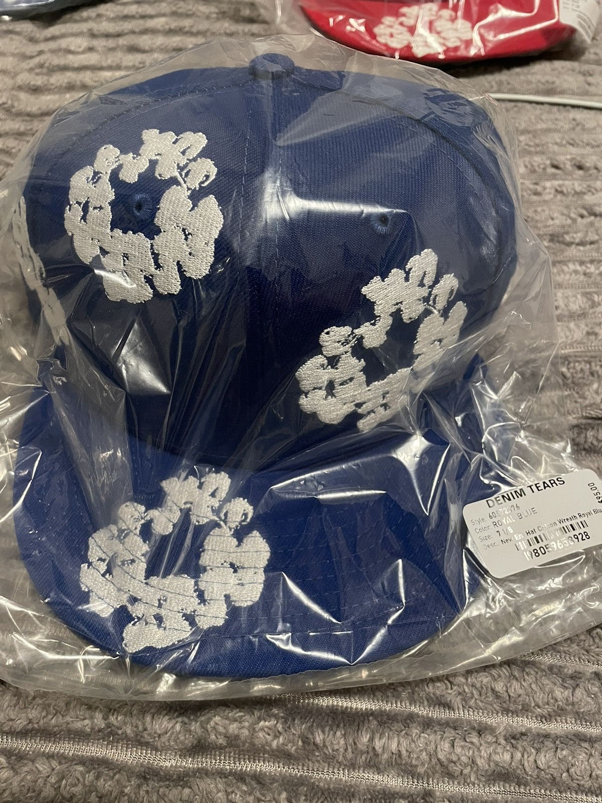 image of Denim Tears Denim Tear New Era Blue Size 7 1/8, Men's