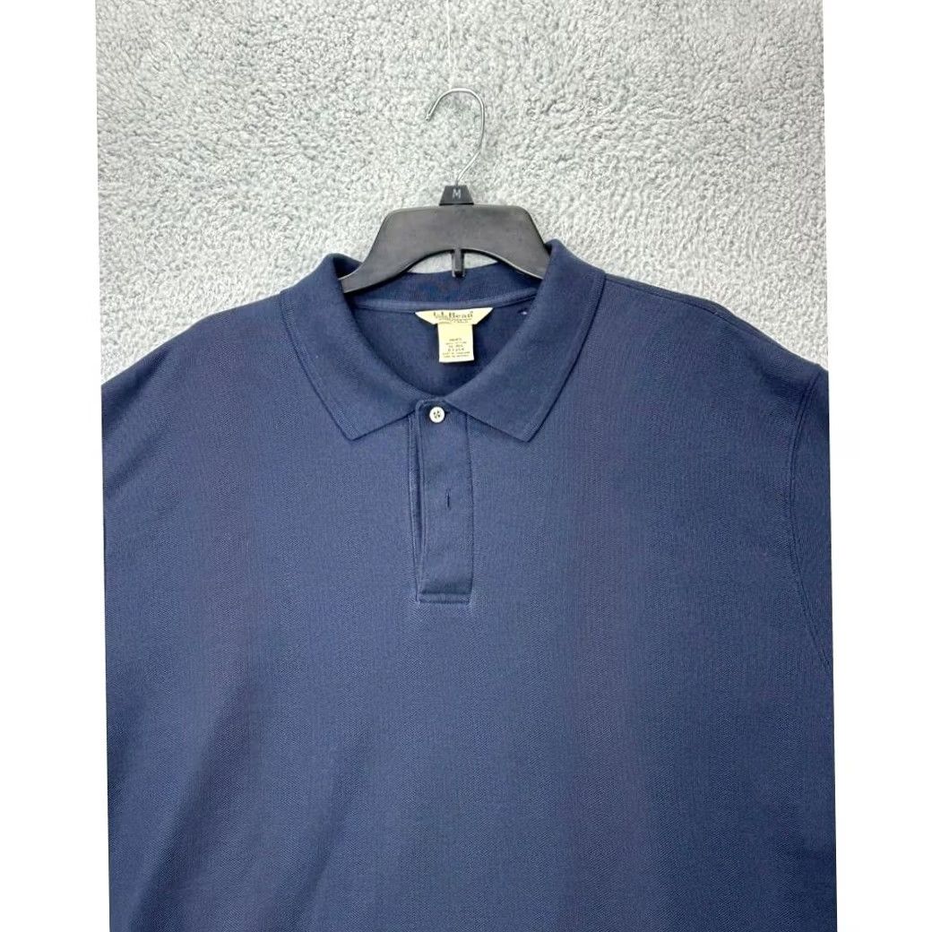 Vintage L.L. Bean Shirt Mens XL Blue Double L Polo Wrinkle Free Rugby Casual Long Sleeve Size US XL / EU 56 / 4 - 4 Thumbnail