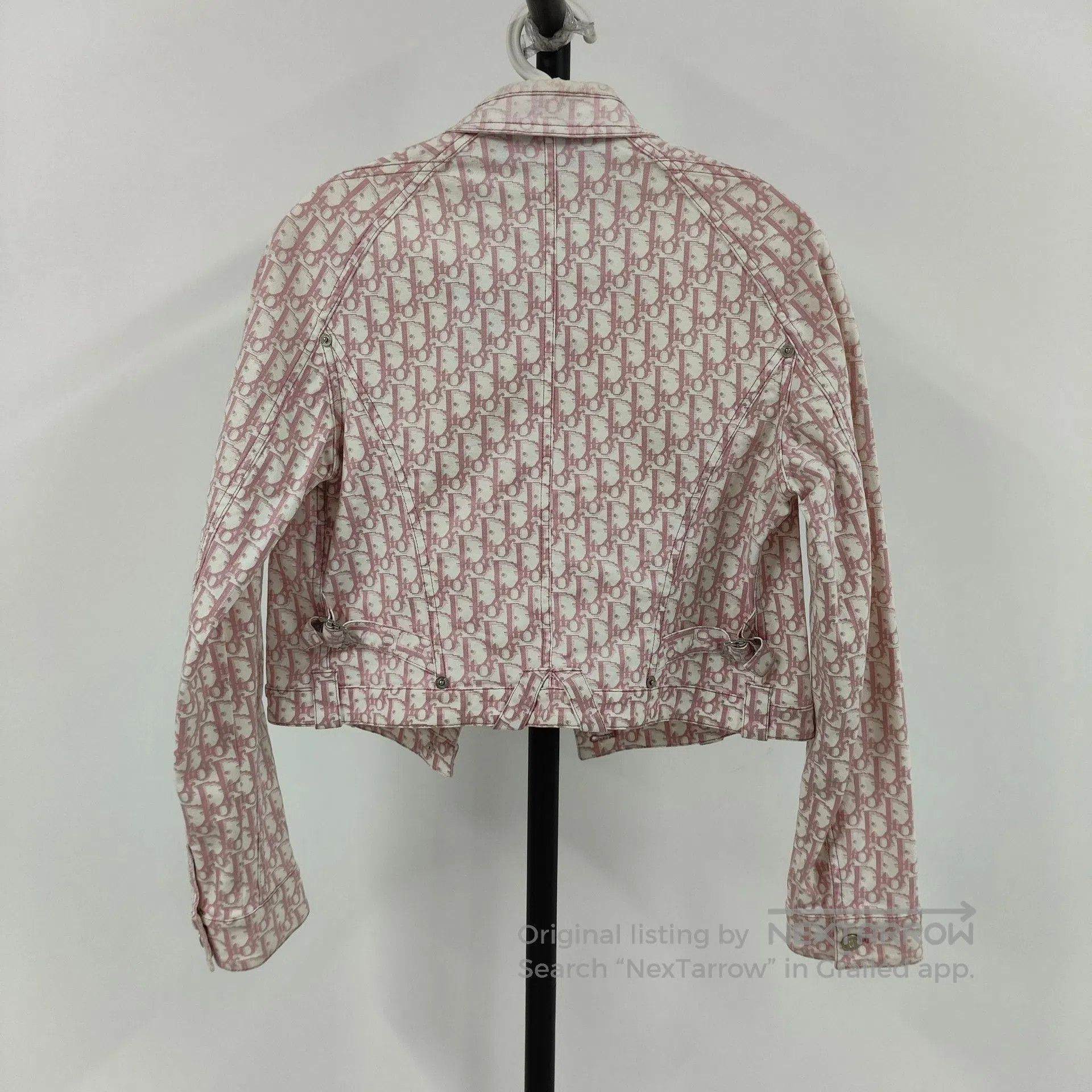 Dior Dior Cherry Blossom Pink Full Print Denim Jacket| Size S / US 4 / IT 40 - 2 Thumbnail