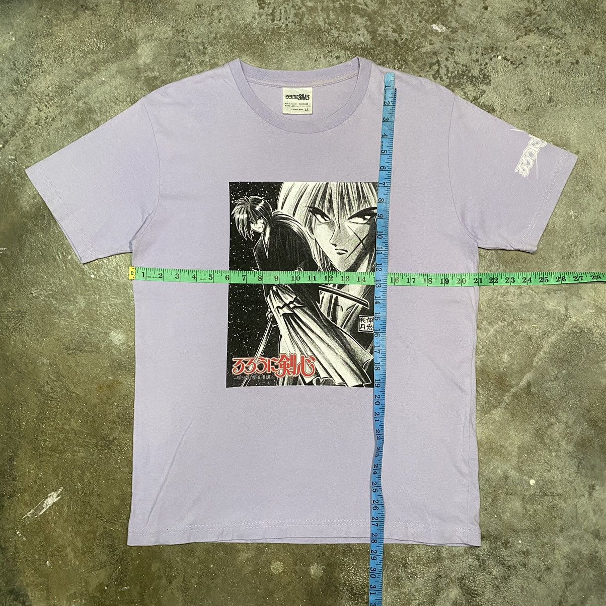 Anime Vintage Samurai X Himura Kenshin Anime T Shirt Size US L / EU 52-54 / 3 - 13 Thumbnail