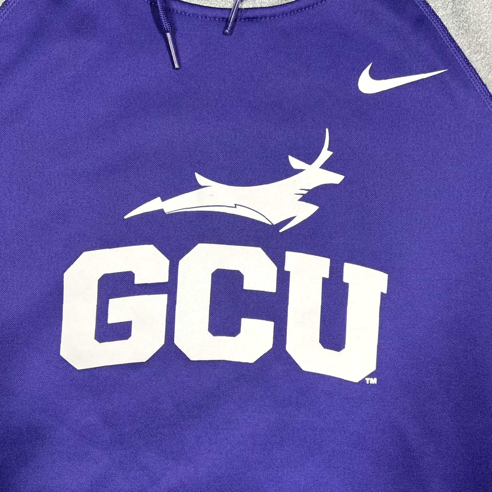 Nike Nike Dri-Fit Women's Hoodie Long Sleeve Pullover 2-Tone GCU Antelopes Purple EUC Small Size S / US 4 / IT 40 - 4 Thumbnail