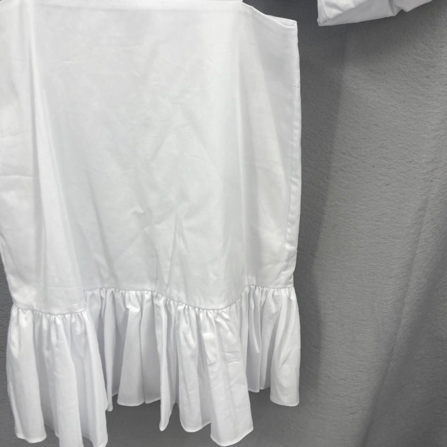 Veronica Beard VINTAGE Veronica Beard Dress Women Short Cotton Mini Cut Out Puff Sleeve Casual Spring Summer 0 White Size XS / US 0-2 / IT 36-38 - 6 Thumbnail