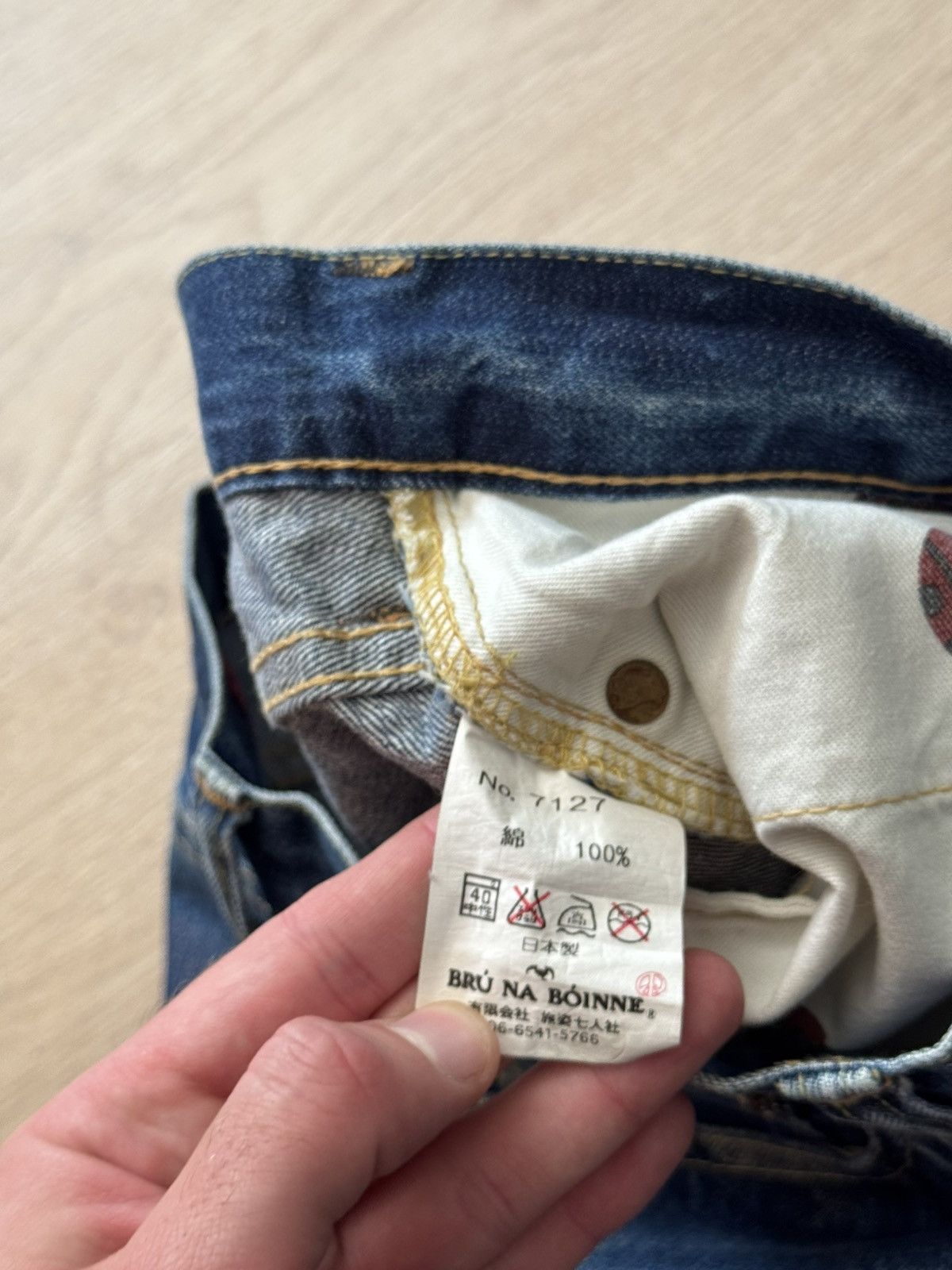 BRU NA BOINNE Rare Vintage BRU NA BOINNE Made In Japan Blue Jeans Pants Size US 28 / EU 44 - 6 Thumbnail