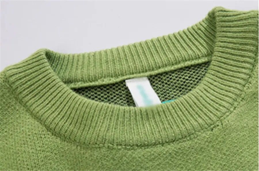 Japanese Brand × Vintage Sweater Men Harajuku Knitted Hip Hop Dinosaur Cartoon Size US M / EU 48-50 / 2 - 7 Thumbnail