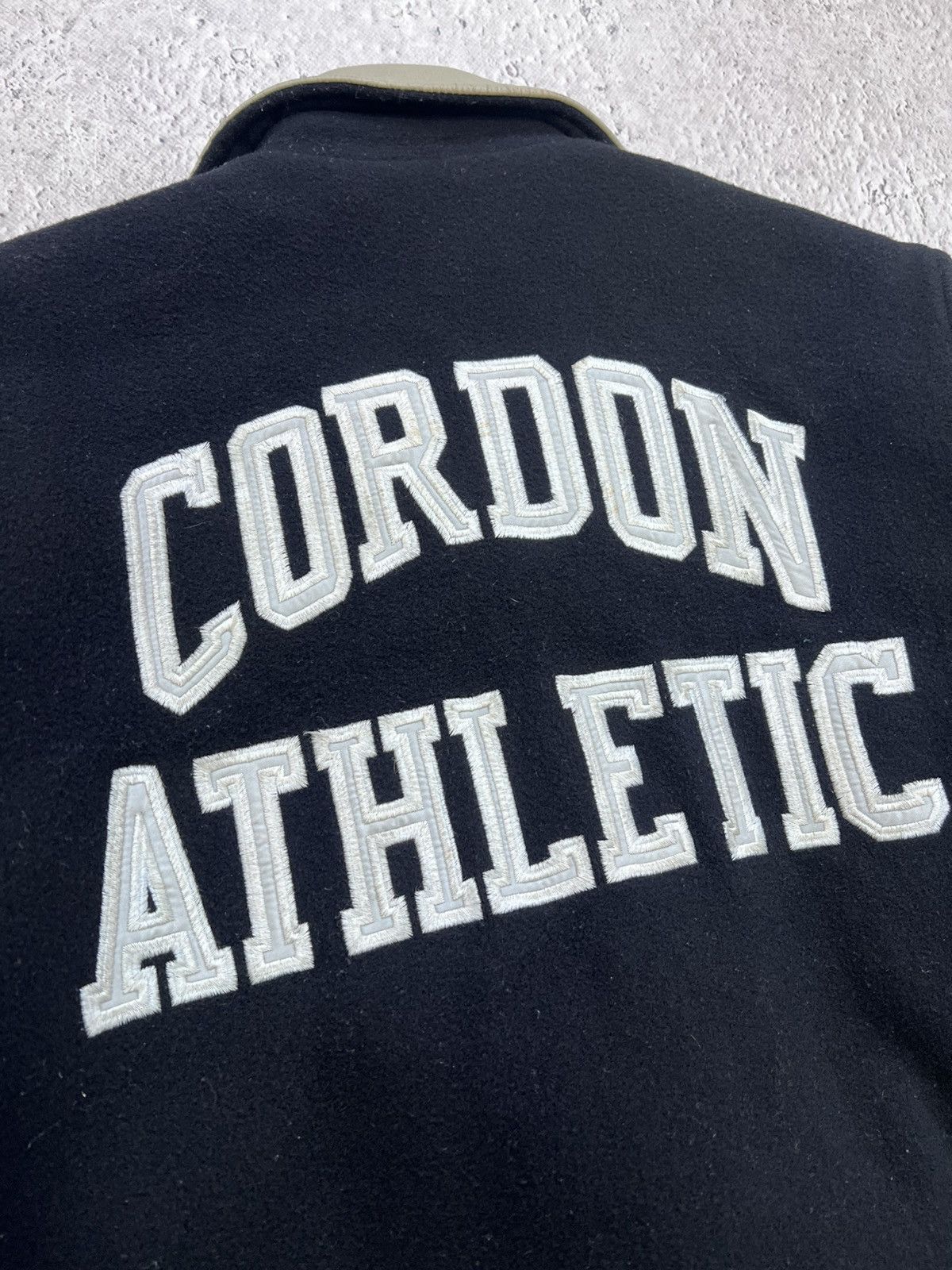 Japanese Brand × NBA Vintage 80's LEATHER Japan Leather Wool Varsity Jacket Size US L / EU 52-54 / 3 - 14 Thumbnail