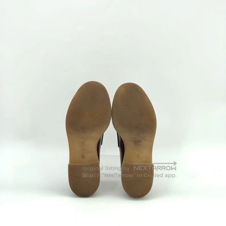 Prada Prada Brown leather triangle thick-soled casual loafers Size US 4.5 / IT 34.5 - 5 Thumbnail