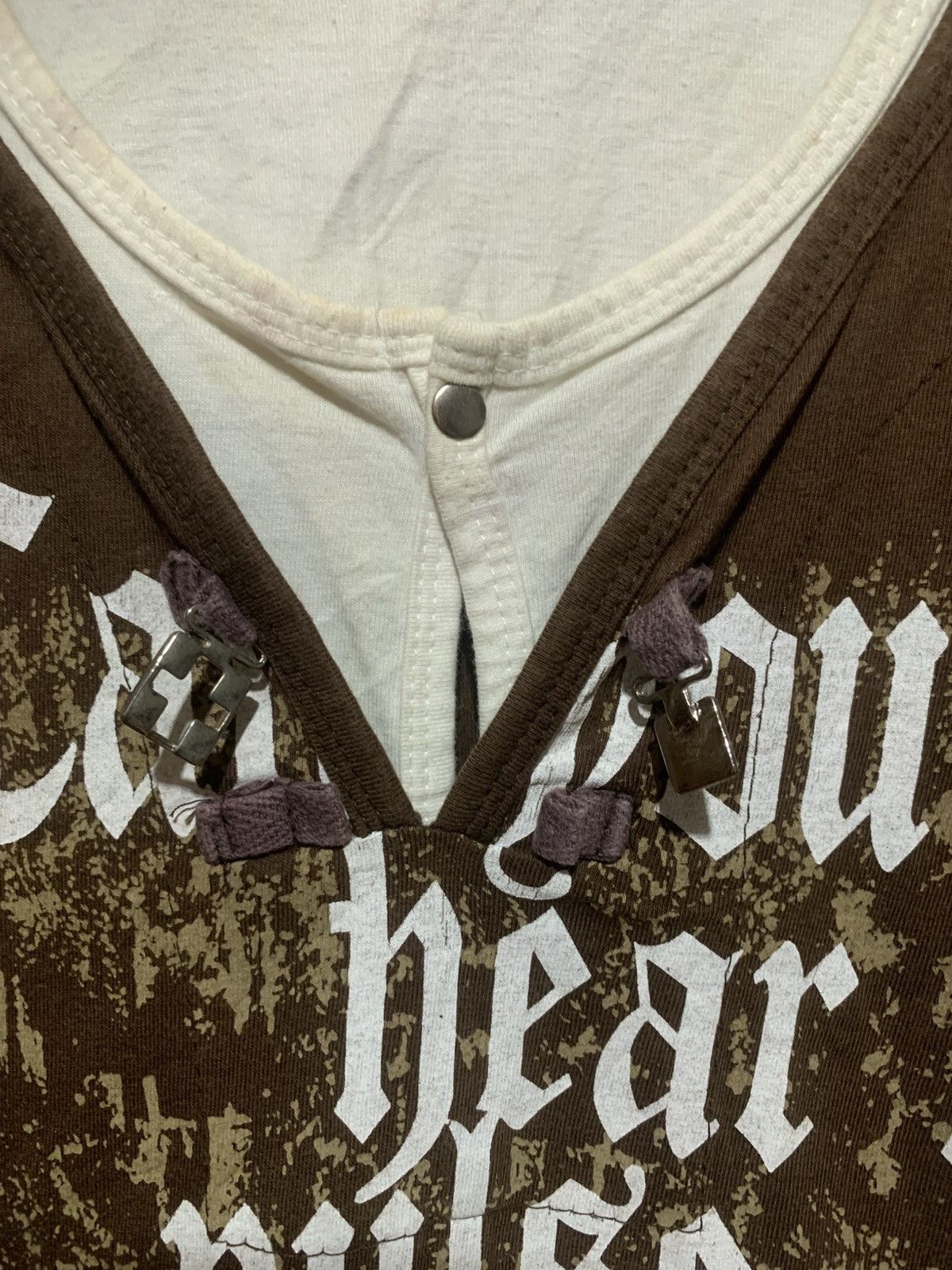 If Six Was Nine Japanese Poem LongSlevee Double Layer Raf Simons Style Tee Size US M / EU 48-50 / 2 - 8 Thumbnail
