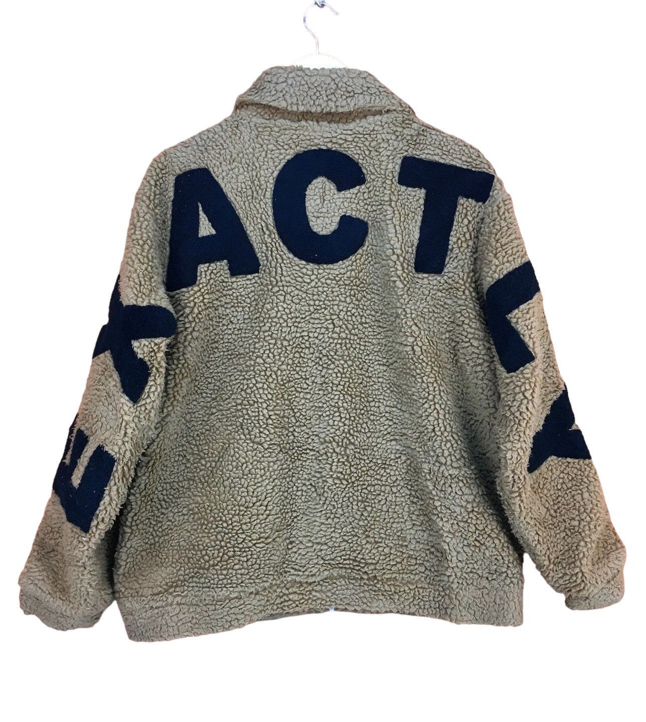 If Six Was Nine Vintage EXACTLY Spell out Deep Pile Fleece Jacket Size US M / EU 48-50 / 2 - 1 Thumbnail