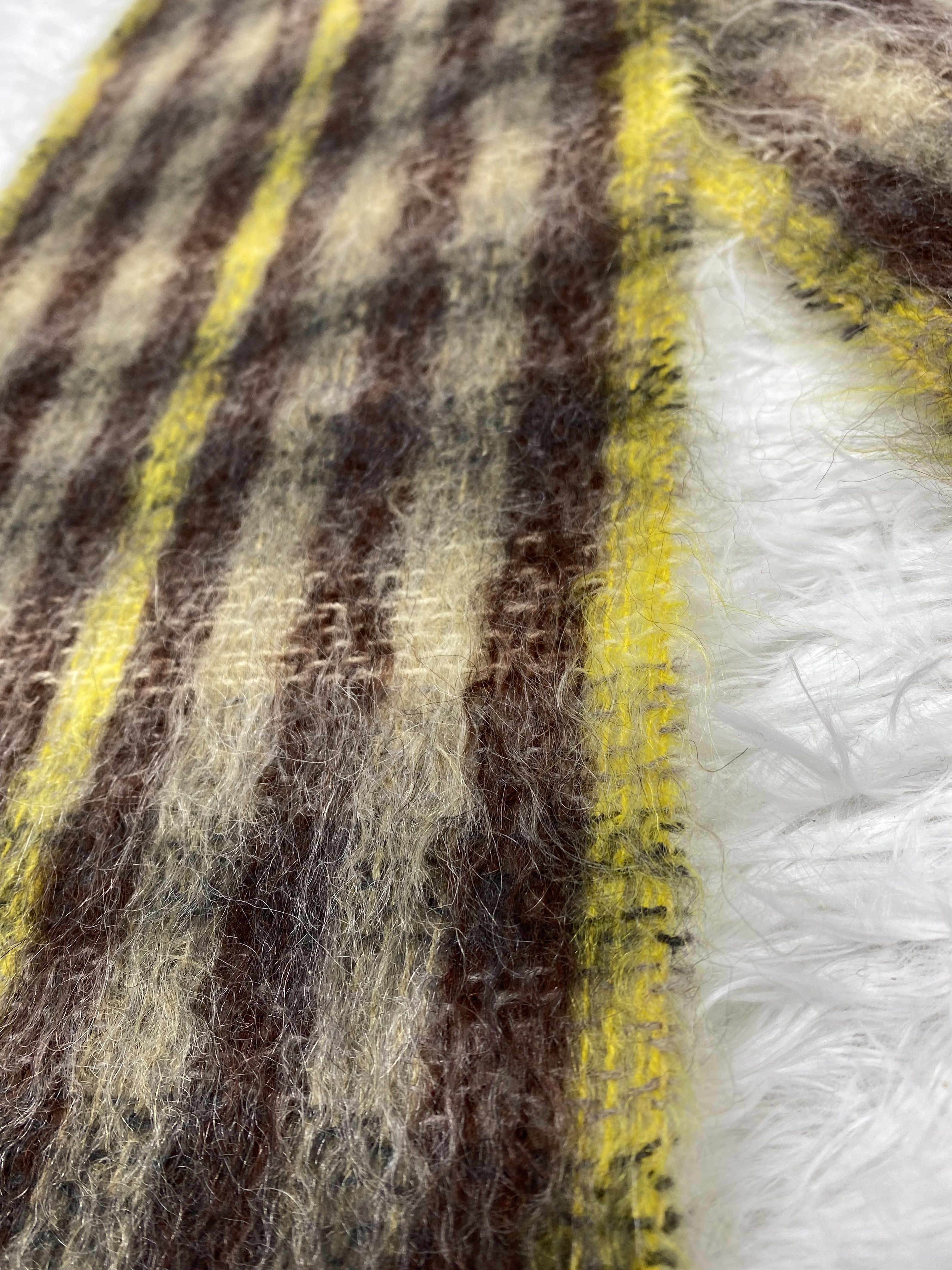 Japanese Brand Vintage Mohair Scarf / Muffler Neckwear PM0142 Size ONE SIZE - 3 Thumbnail