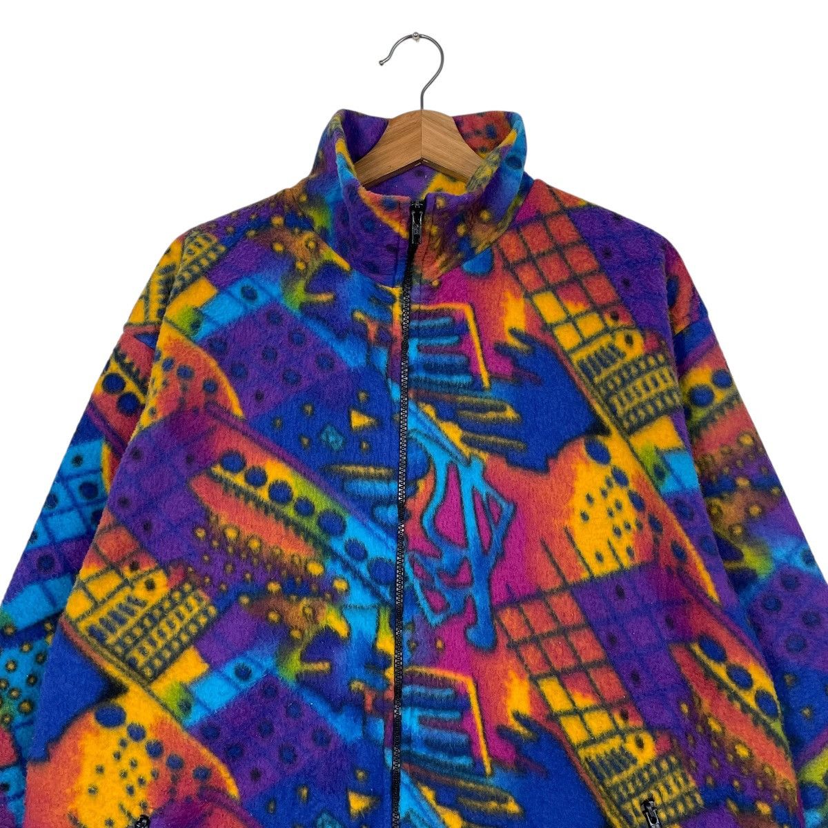 Japanese Brand Garde Multicolor Abstract Jacket Size US L / EU 52-54 / 3 - 2 Thumbnail