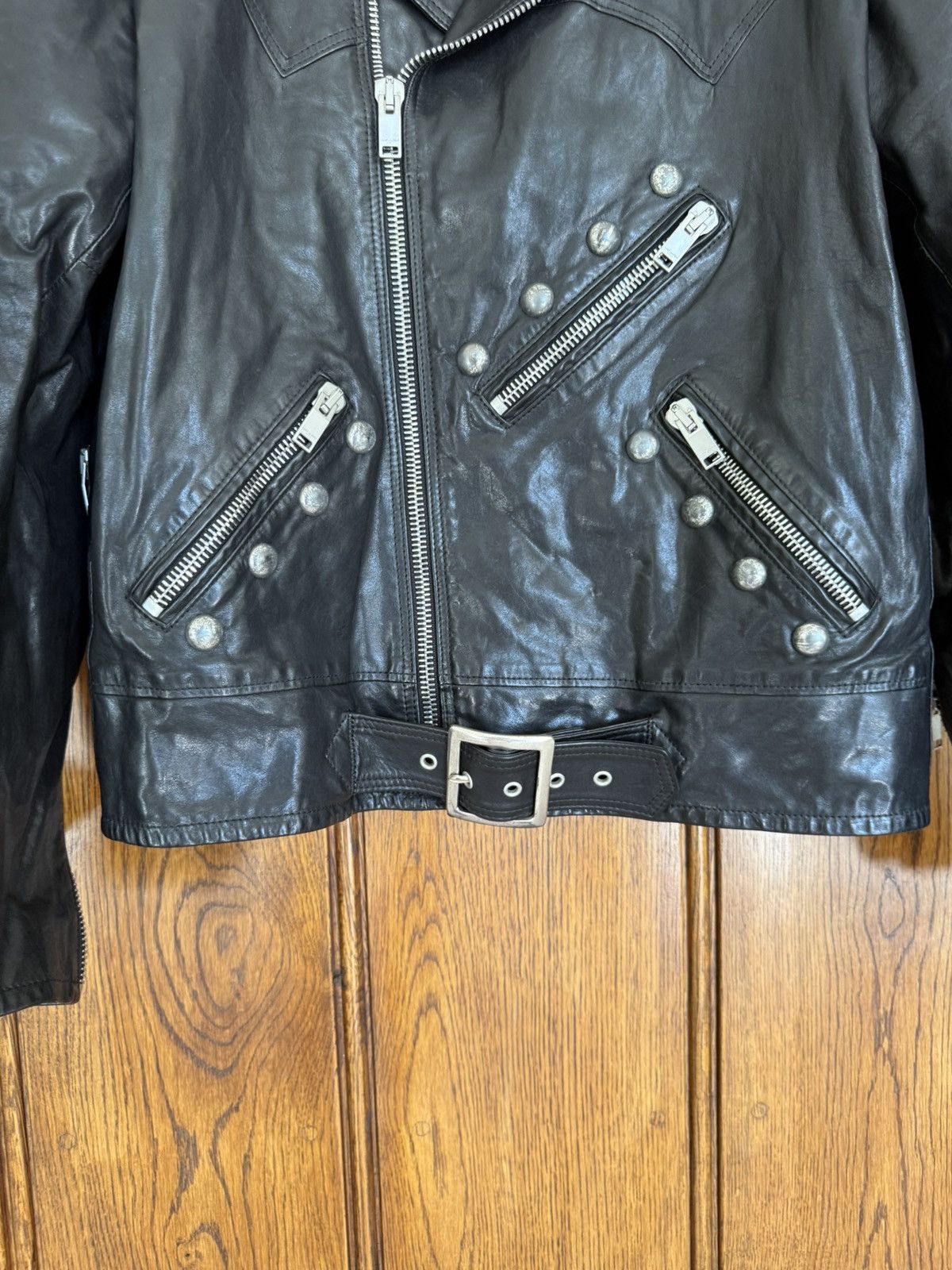 Saint Laurent Paris SS15 Holy Grail Saint Laurent studded leather biker jacket Size US M / EU 48-50 / 2 - 12 Thumbnail