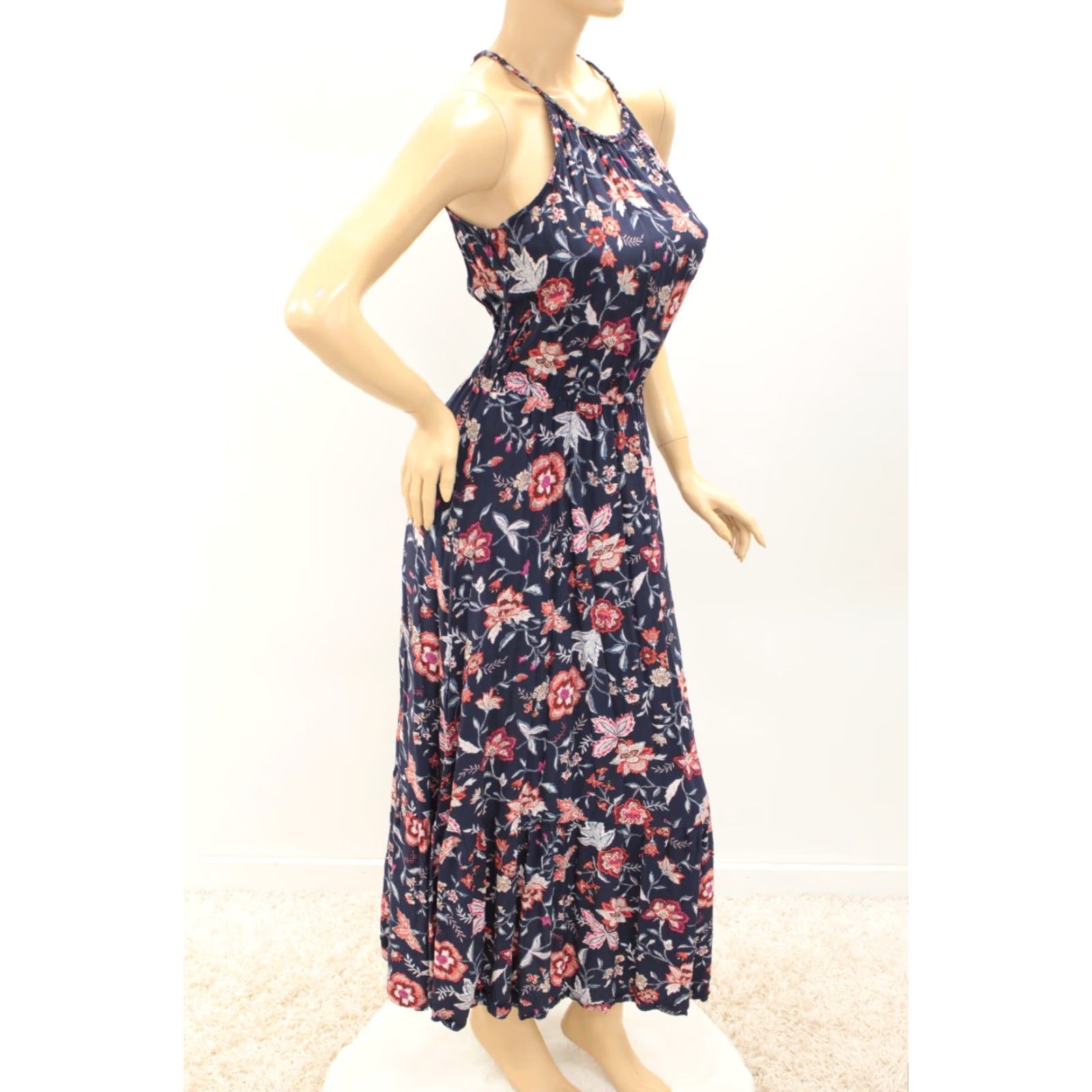 Old Navy Old Navy Waist Defined Dress Womens S Blue Maxi Boho Cottagecore Summer Vacation Size S / US 4 / IT 40 - 5 Thumbnail