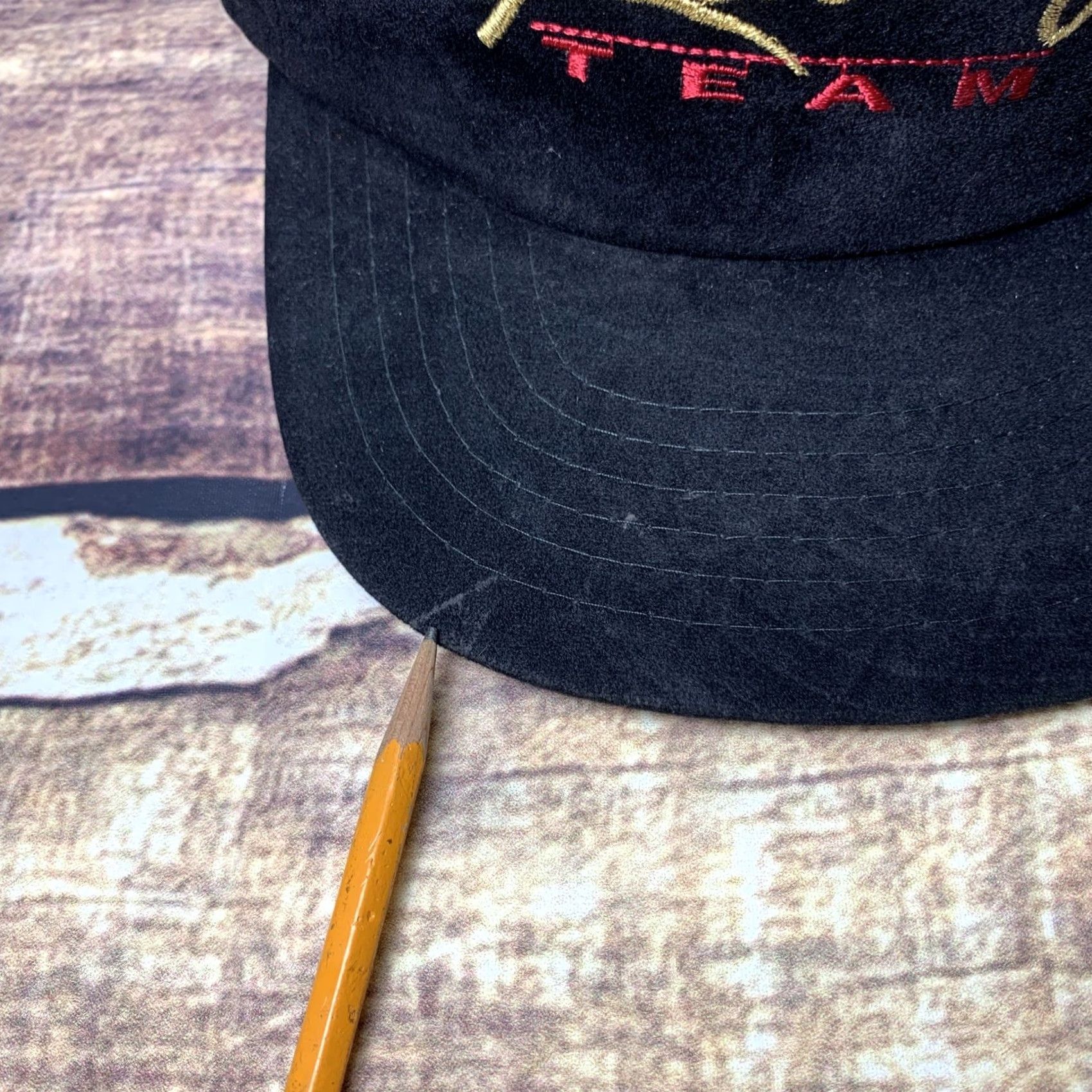 Vintage VINTAGE Winston Racing Team Velvet Embroidered Trucker Hat Snapback Retro Cap Size ONE SIZE - 4 Thumbnail