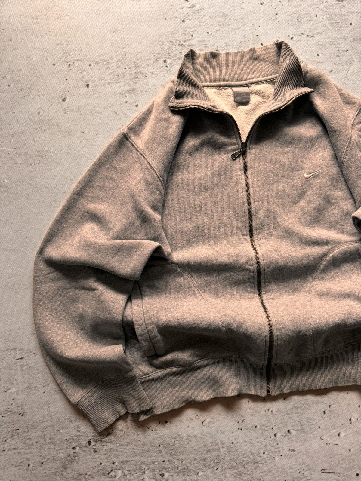 Nike × Vintage NIKE VINTAGE BASIC LOGO OVERSIZE BOXY ZIP HOODIE Size US L / EU 52-54 / 3 - 2 Thumbnail