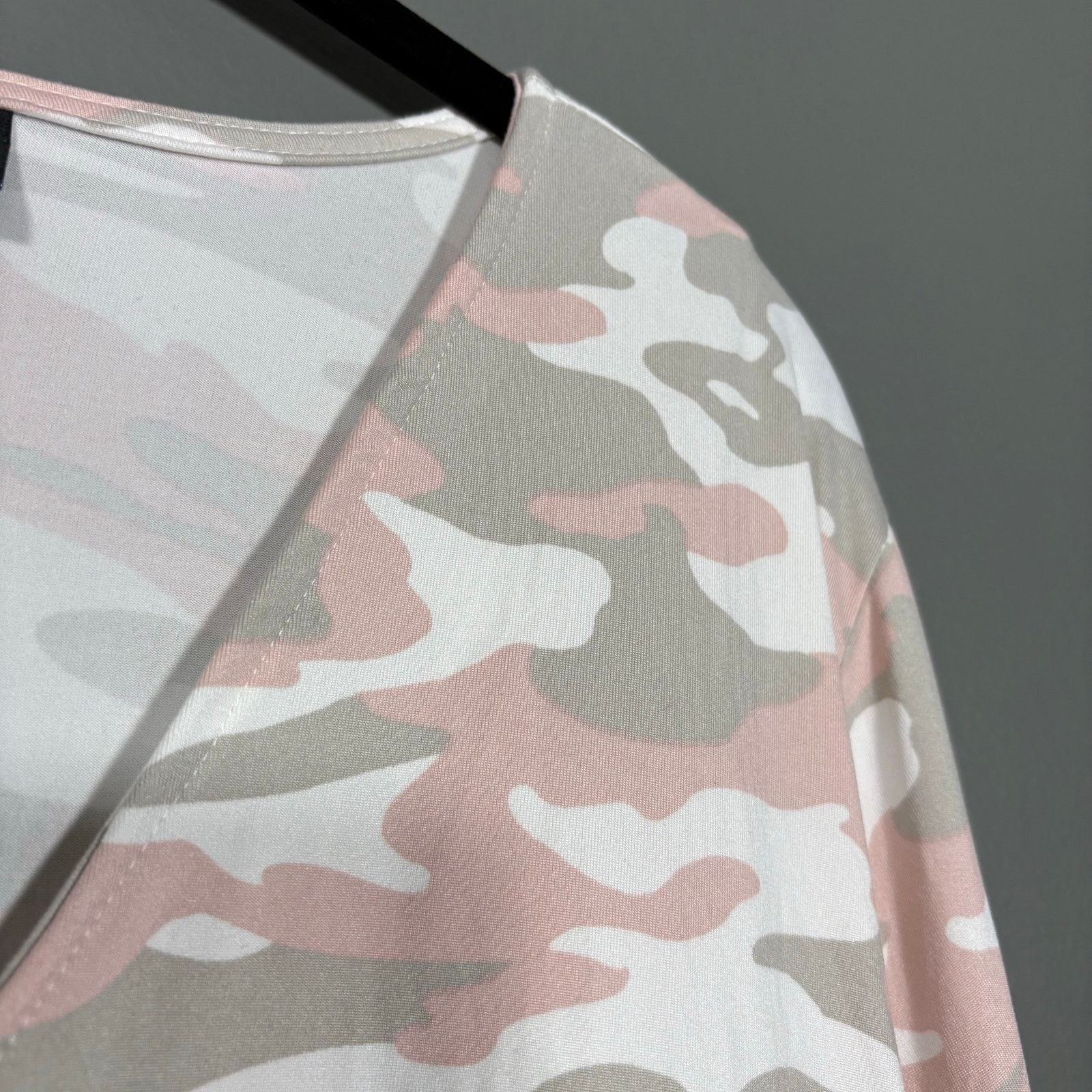 Other Modlusive NWT Pink Camouflage Long Sleeve Babydoll Top - 2X Size XXL / US 16-18 / IT 52-54 - 2 Thumbnail