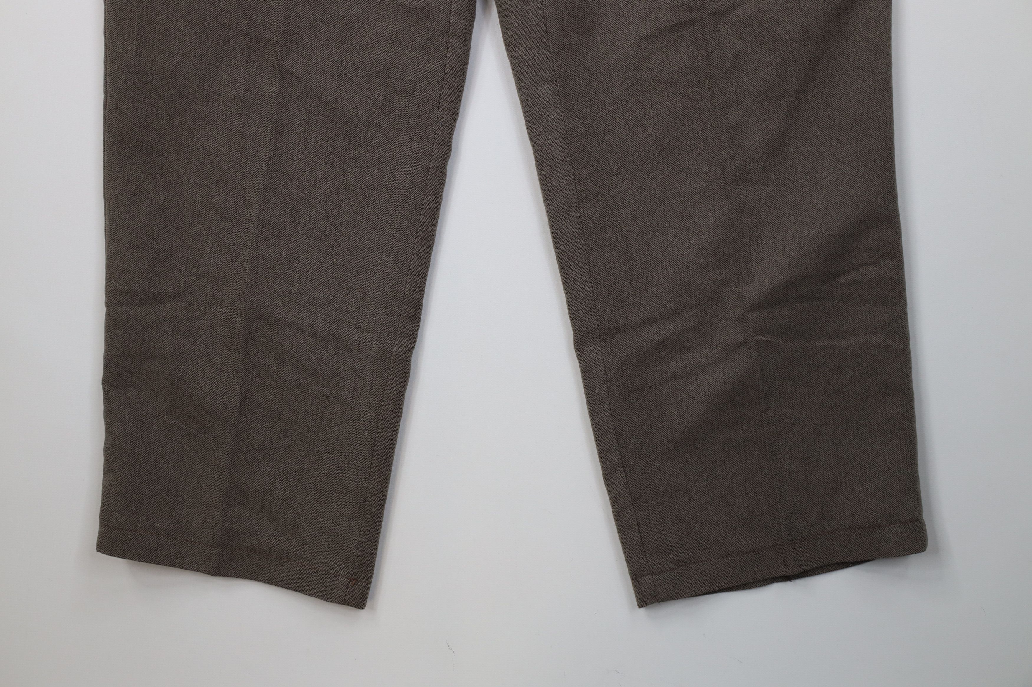 Vintage Vintage 90s Streetwear Herringbone Wide Leg Chino Pants Size US 34 / EU 50 - 4 Thumbnail