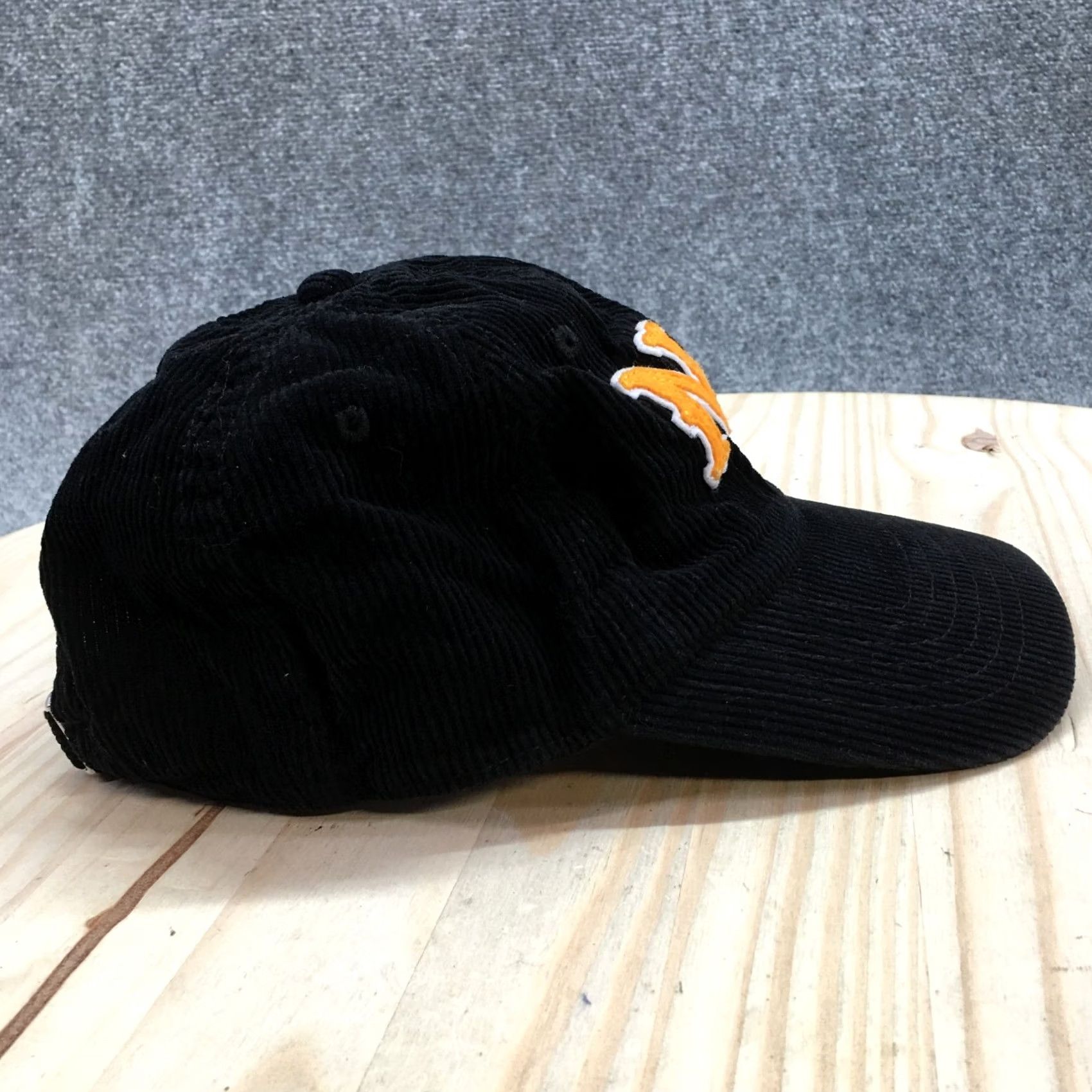 Mad Engine Mad Engine NY Baseball Cap Mens Black One Size Adjustable Corduroy Patch Logo Curved Brim Size ONE SIZE - 5 Thumbnail