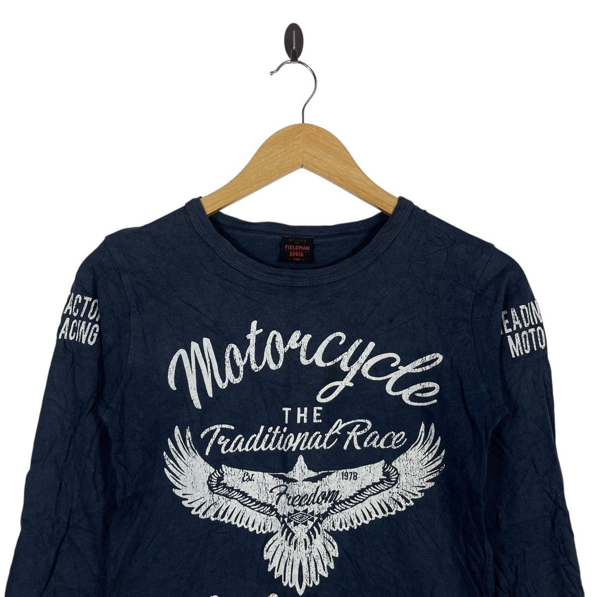 Edwin Fieldman by Edwin Motorcycle Graphic Long Sleeve T-Shirt Size US S / EU 44-46 / 1 - 2 Thumbnail