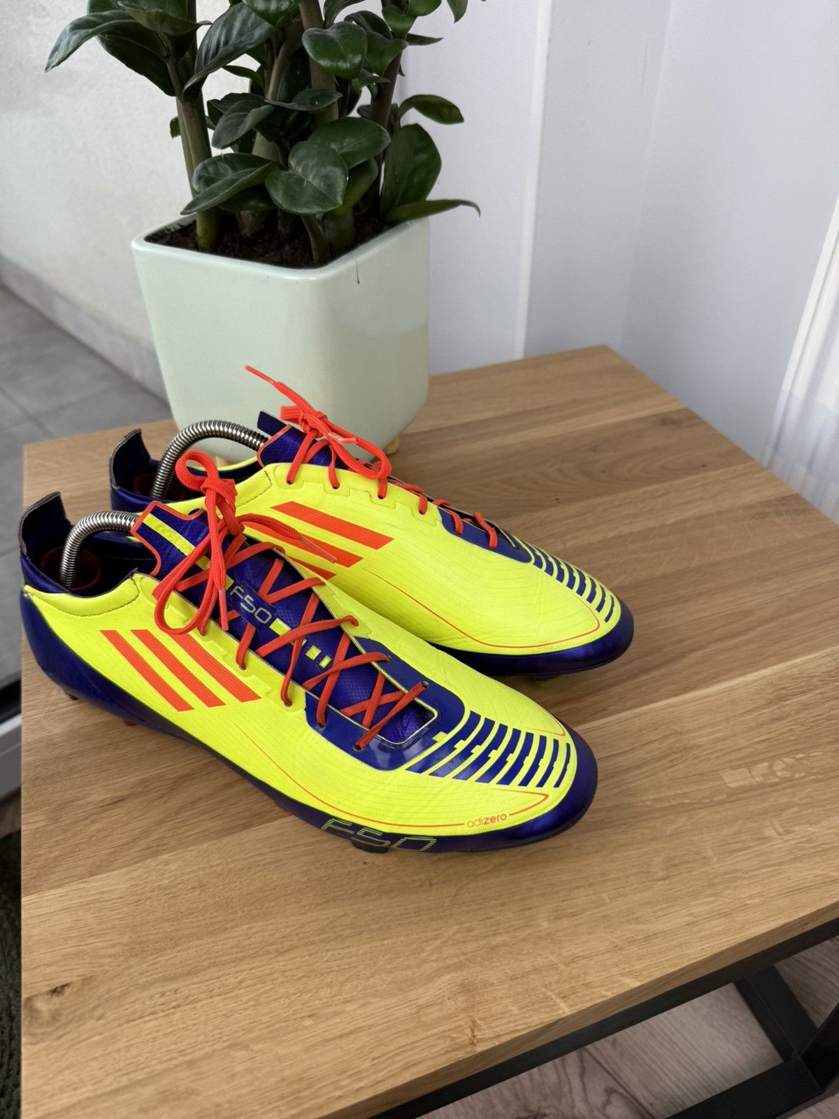 Adidas Adidas Adizero F50 FG yellow/purple/orange us10.5 Size US 10.5 / EU 43-44 - 6 Thumbnail