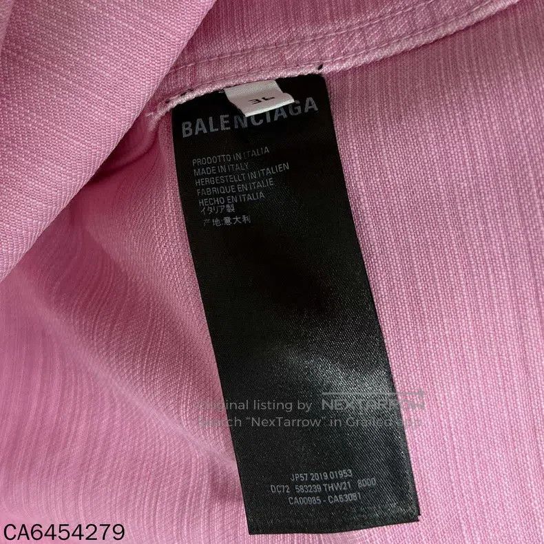 Balenciaga Balenciaga Solid Color Reverse Logo Letter Printed Denim Size XS / US 0-2 / IT 36-38 - 8 Thumbnail