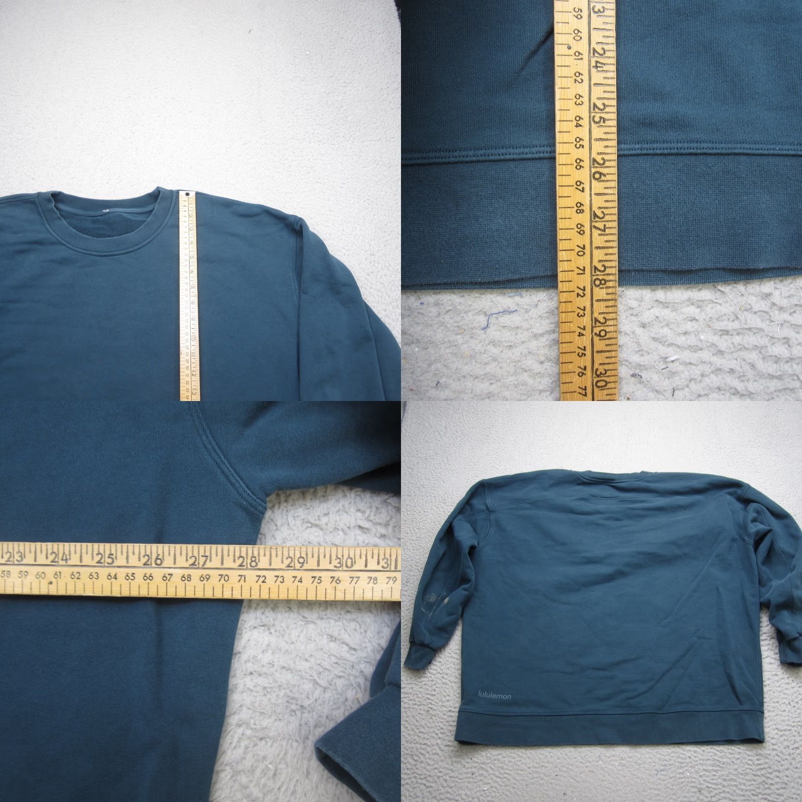Lululemon Lululemon Womens Large Blue Terry Sweater - Oversized Crew Knit Size L / US 10 / IT 46 - 8 Thumbnail