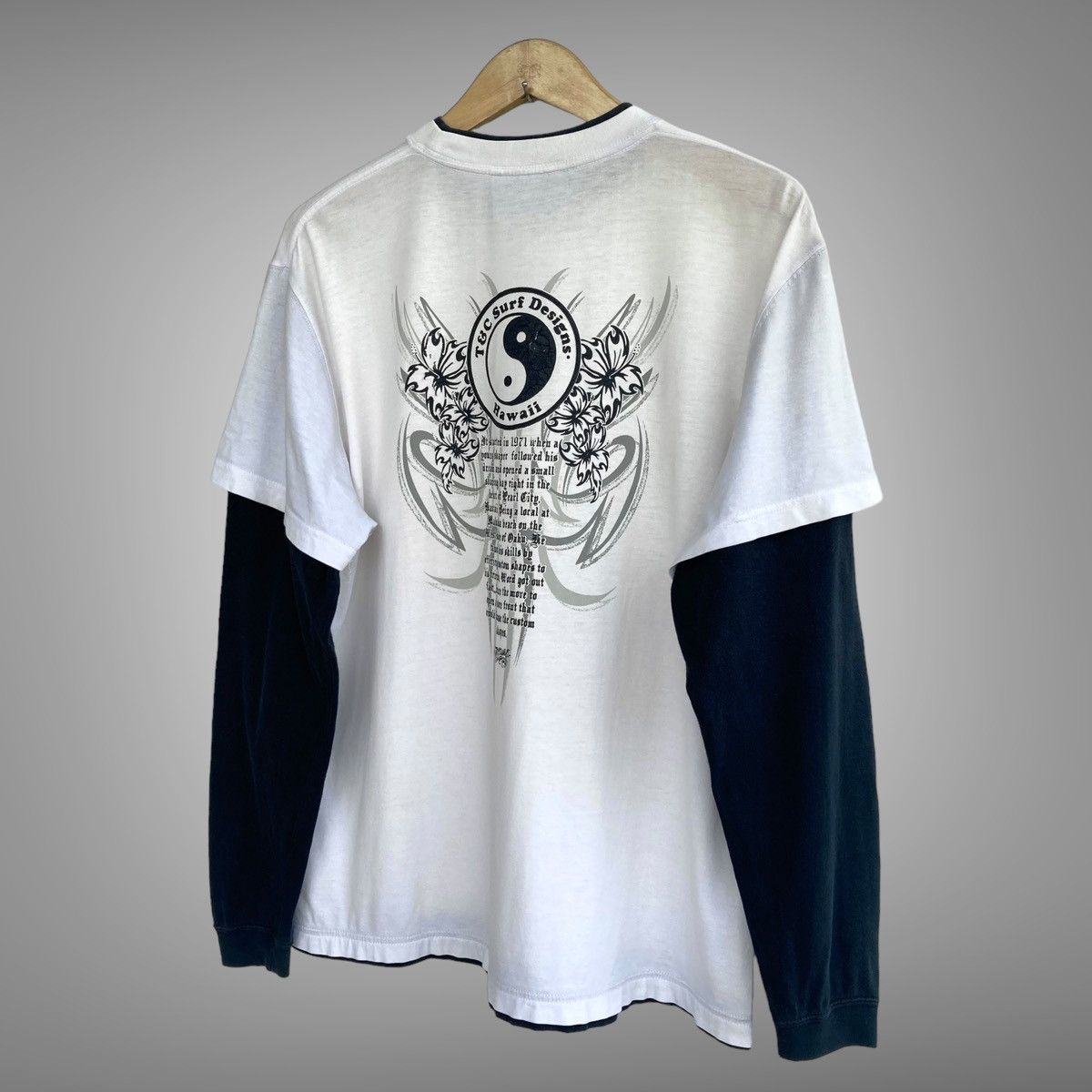 If Six Was Nine × Japanese Brand × Le Grande Bleu (L.G.B.) Double Layer Tribal T&C Surf Longsleeve Size US L / EU 52-54 / 3 - 2 Thumbnail