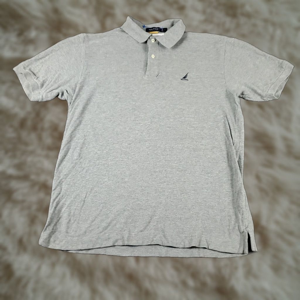 Nautica Nautica Polo Shirt Men’s Medium Gray Casual Short Sleeve Activewear Size US M / EU 48-50 / 2 - 1 Thumbnail
