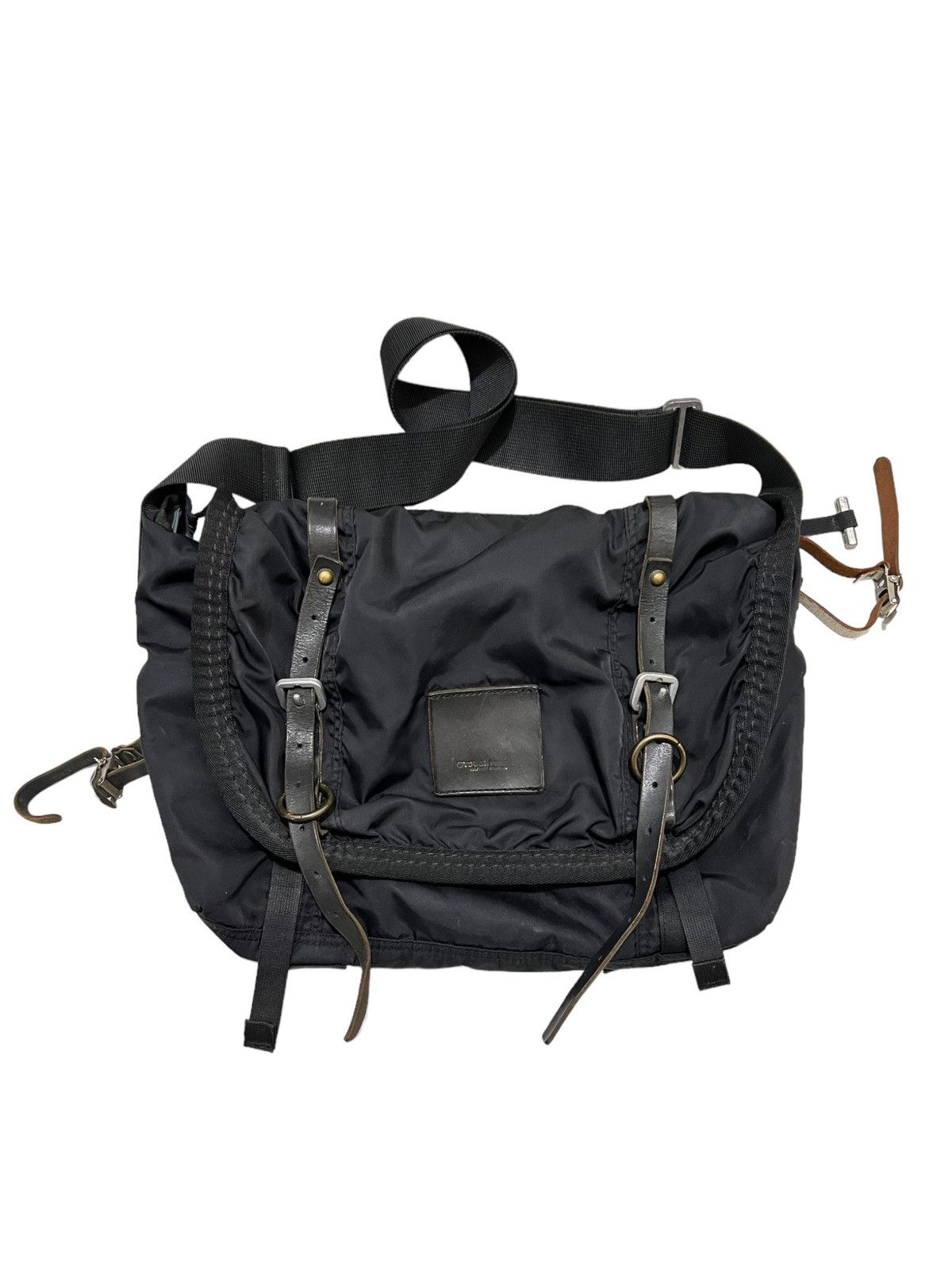 image of Tough Jeansmith Military Surplus Nylon Bag in Black, Men's