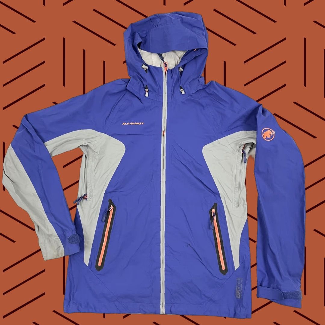 Mammut Mammut Jacket Womens Medium Blue Drytech Premium Rain Shell Coat Hiking Hooded Jacket Size M / US 6-8 / IT 42-44 - 1 Thumbnail