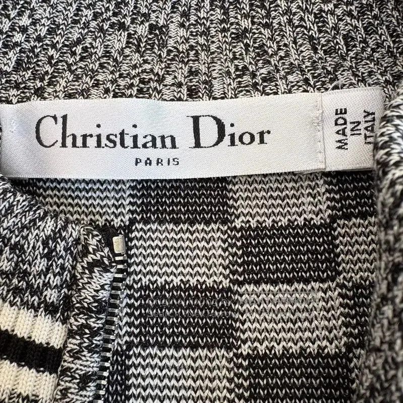 Dior Dior Black Checkered Silk Jacket for Women . Size M / US 6-8 / IT 42-44 - 7 Thumbnail