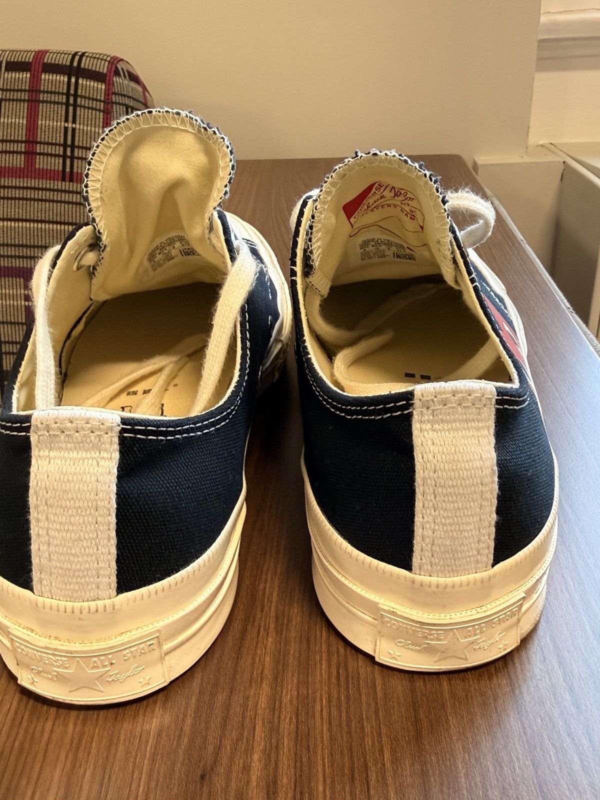 Comme des Garcons PLAY × Converse Comme Des Garçons PLAY x Converse Chuck 70 Low ‘Black’ Size US 8 / EU 41 - 5 Thumbnail