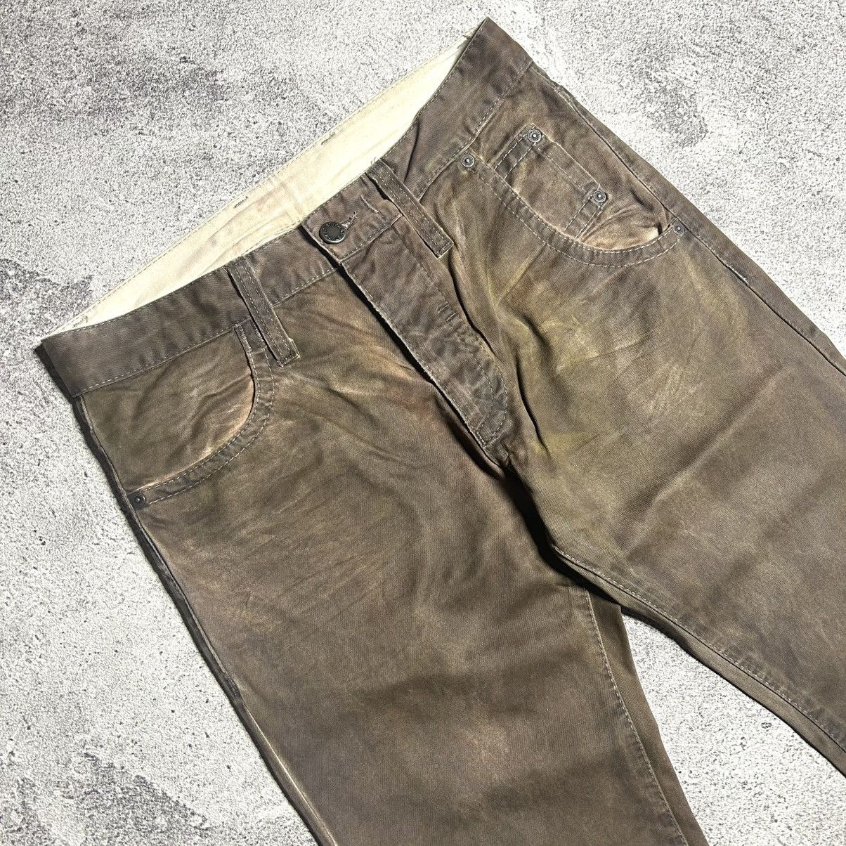Neil Barrett Vintage Rare Neil Barrett Brown Coated Pants Size US 31 - 11 Thumbnail