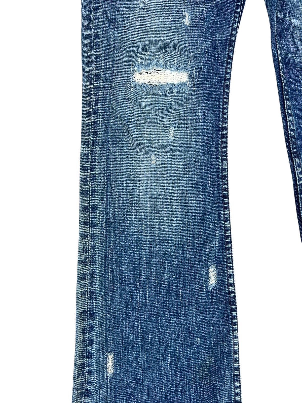Vintage ABX. Japan Ripped Distressed Denim Studded Bootcut Jeans Size US 30 / EU 46 - 7 Thumbnail