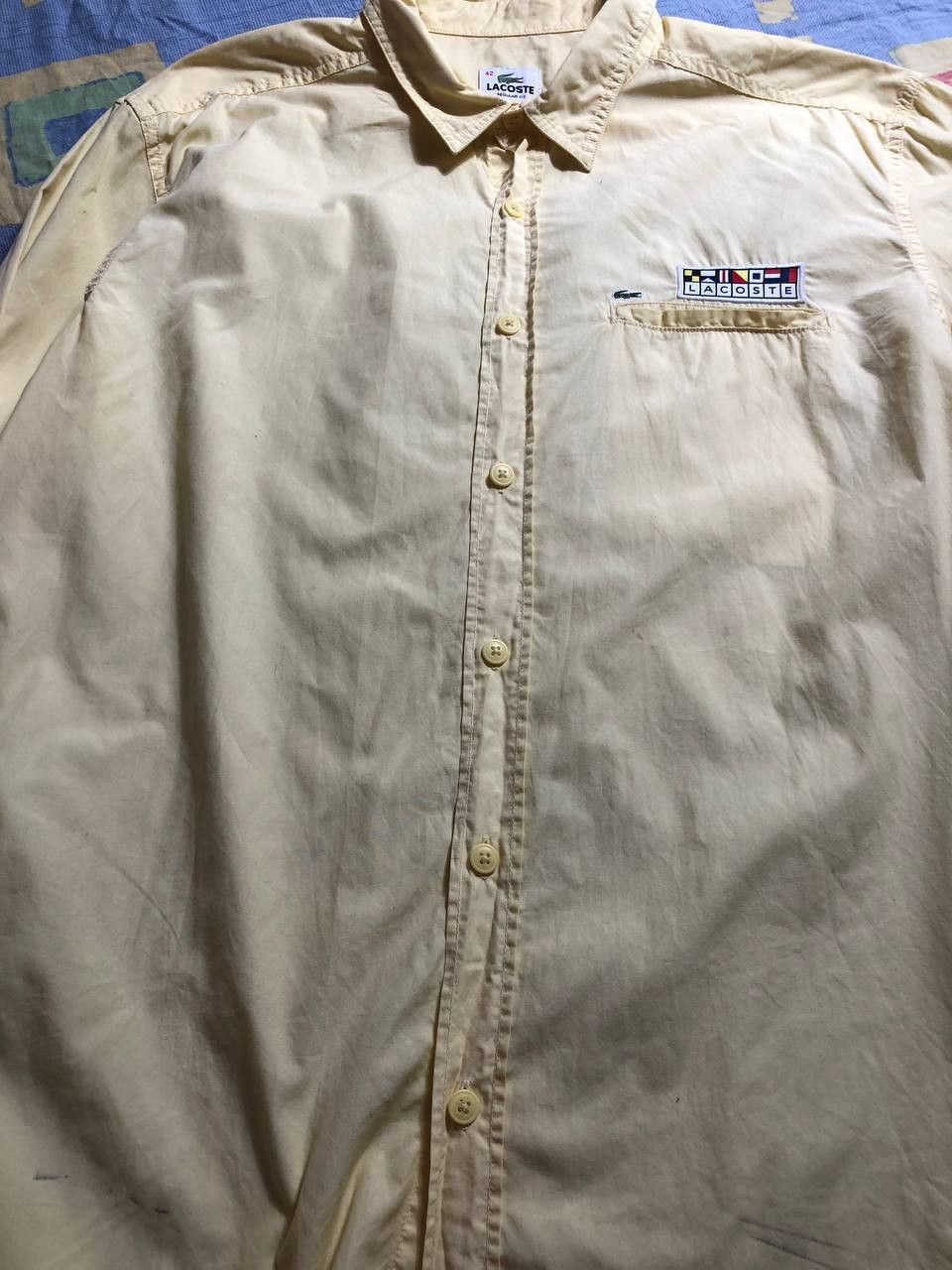 Japanese Brand × Lacoste × Vintage Vintage 90's Lacoste Shirts Short Sleeve Single Pocket Size US L / EU 52-54 / 3 - 11 Thumbnail