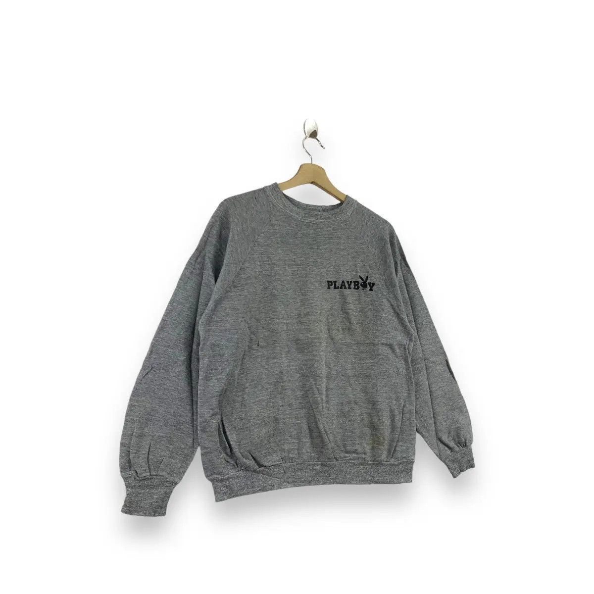 Playboy Vintage 90’ PLAYBOY BUNNY MAGAZINE Embossed Crewneck Size US L / EU 52-54 / 3 - 4 Thumbnail