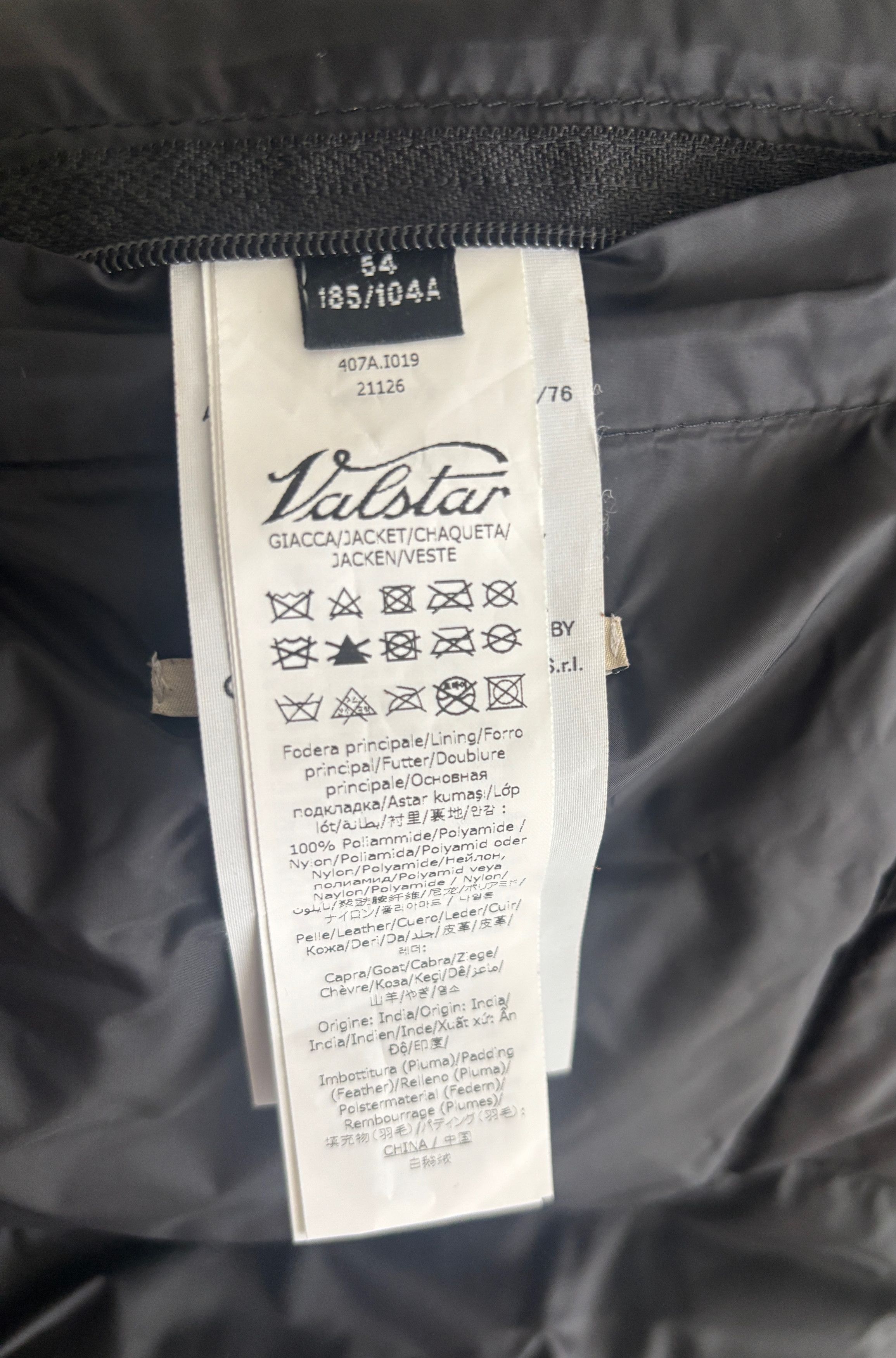 Valstar $1995 Down Suede Bomber Jacket- EU54 - US 40-42 (Large) Size US L / EU 52-54 / 3 - 14 Thumbnail