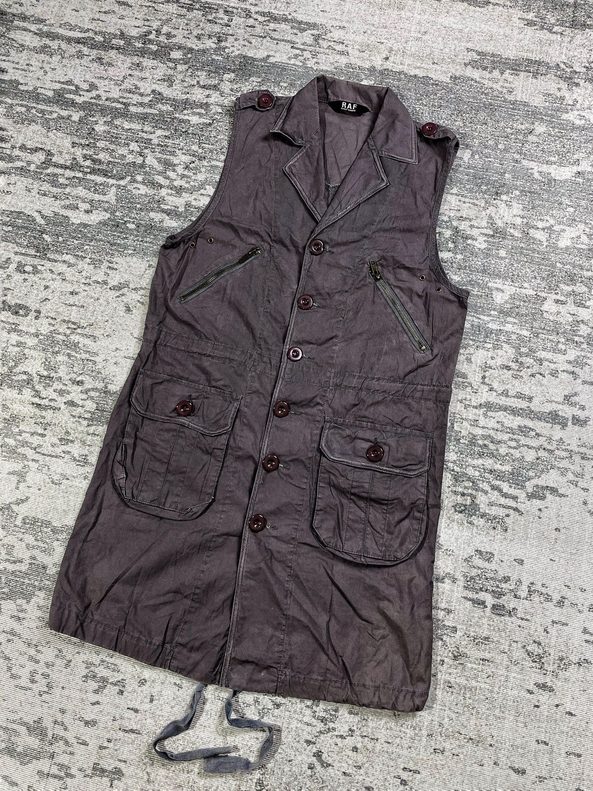 Raf Simons 2000s Raf by Raf Simons Cargo Pocket Vest Button Jacket Size US M / EU 48-50 / 2 - 3 Thumbnail