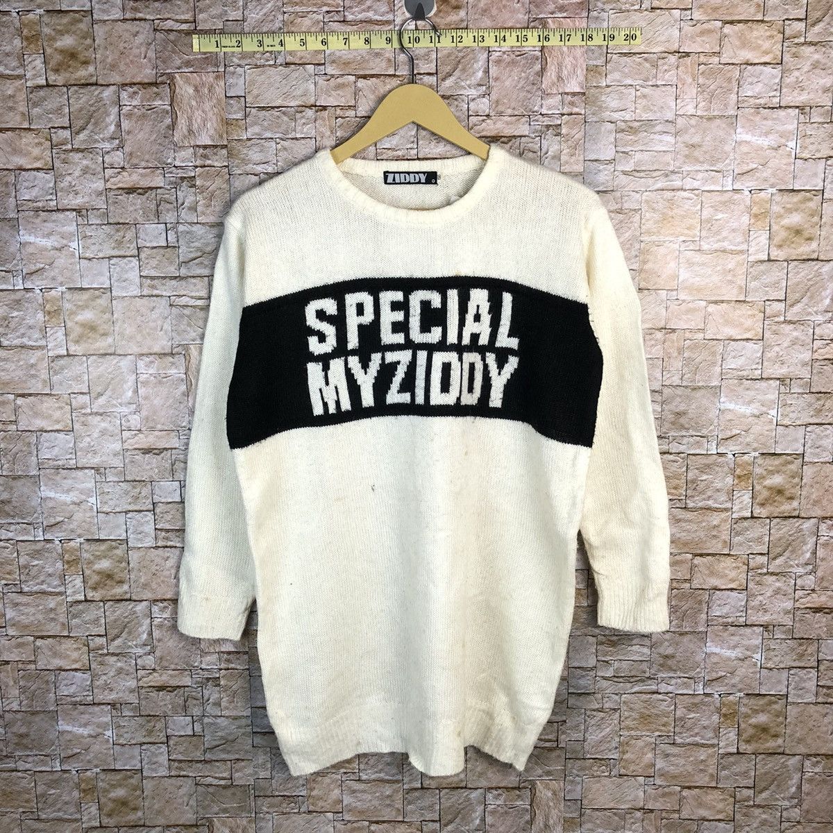 Homespun Knitwear × Japanese Brand Ziddy White Knitwear vintage #A416 Size M / US 6-8 / IT 42-44 - 1 Thumbnail