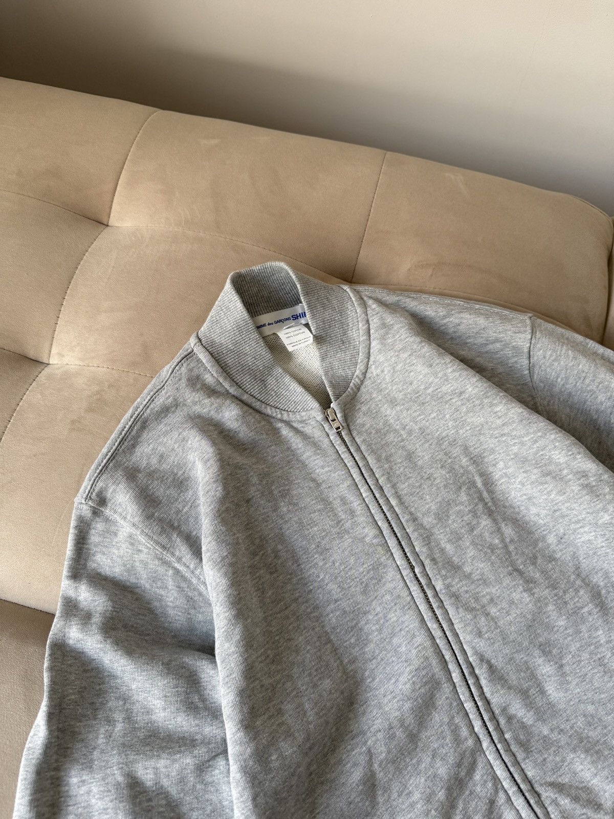 Comme des Garcons Comme des Garçons SHIRT x KAWS Zip-Up Sweatshirt Jacket Grey Size US M / EU 48-50 / 2 - 6 Thumbnail