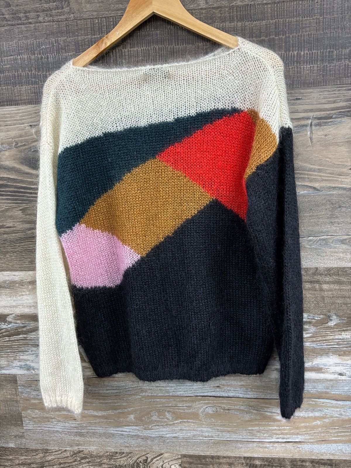 Burberry S- Burberry printed mohair sweater Size US S / EU 44-46 / 1 - 3 Thumbnail