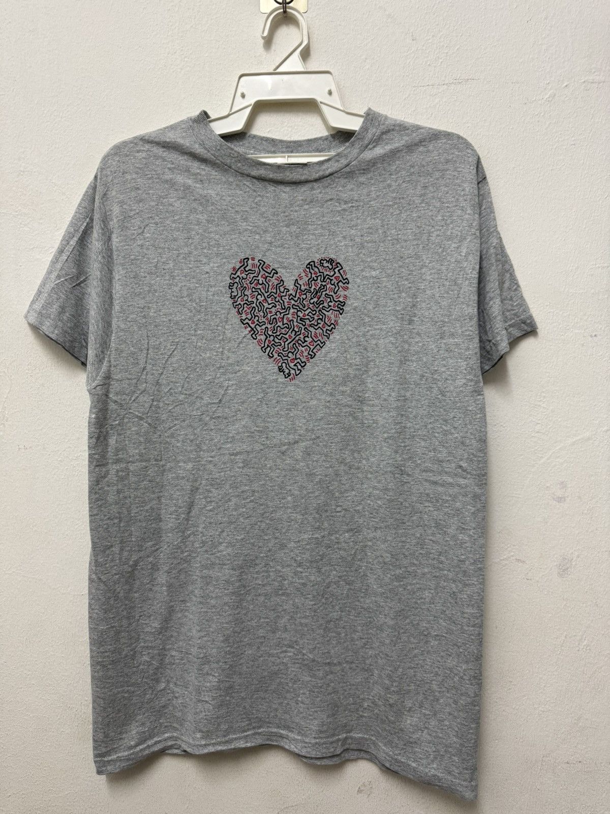 Keith Haring Vintage 90’s Keith Haring Logo Love Centre Logo T shirt Size US M / EU 48-50 / 2 - 1 Thumbnail