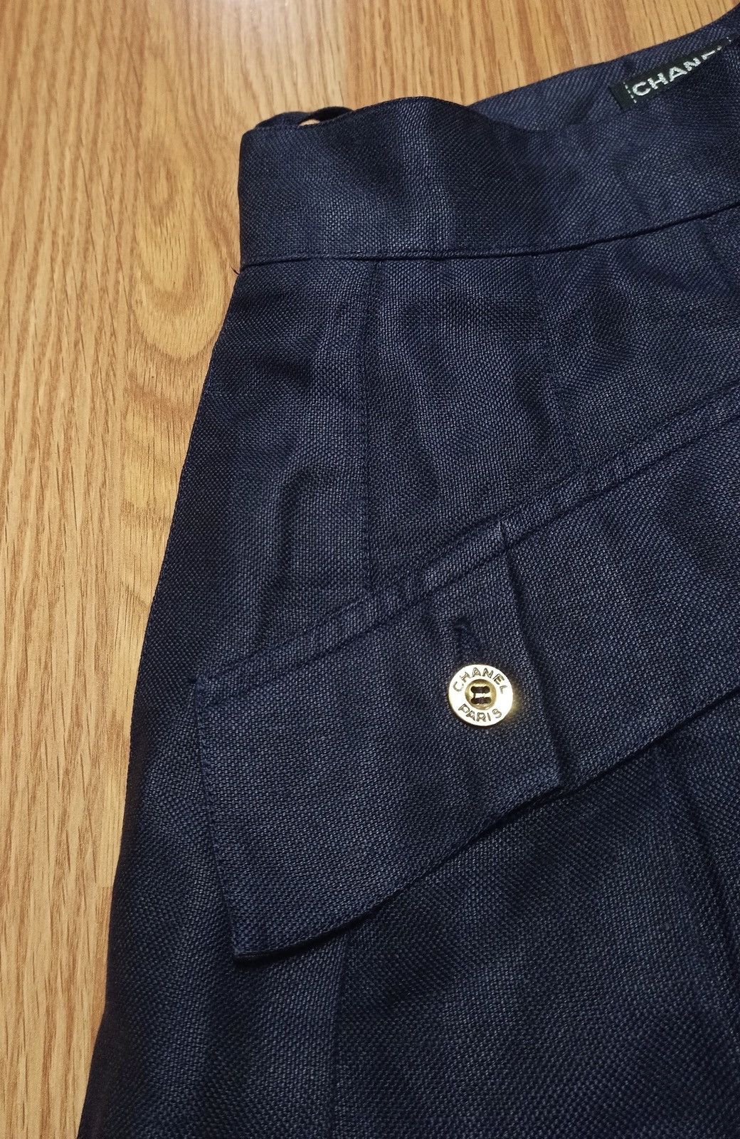 Chanel × Vintage CHANEL Vintage Navy Blue Pleated Skirt Size 26" / US 2 / IT 38 - 13 Thumbnail