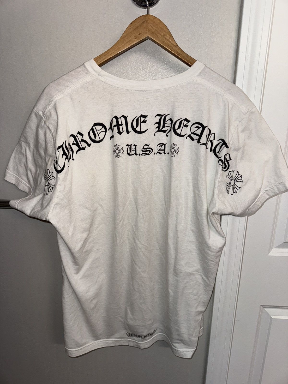 Chrome Hearts Chrome Hearts - U.S.A Exclusive Arc Logo Pocket T-Shirt Size US XL / EU 56 / 4 - 19 Thumbnail