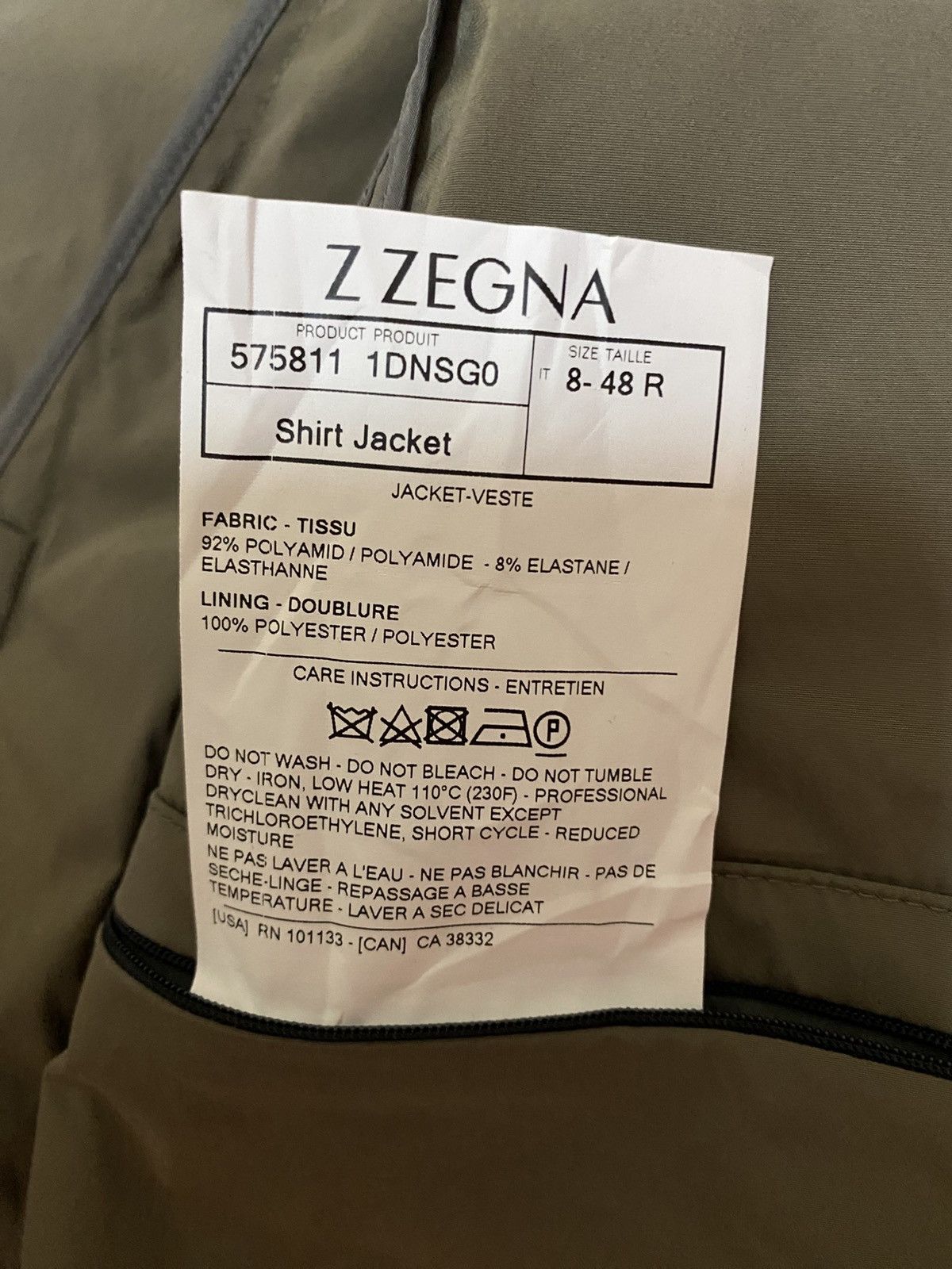 Z Zegna Z Zegna shirt jacket blazer Size 48R - 9 Thumbnail