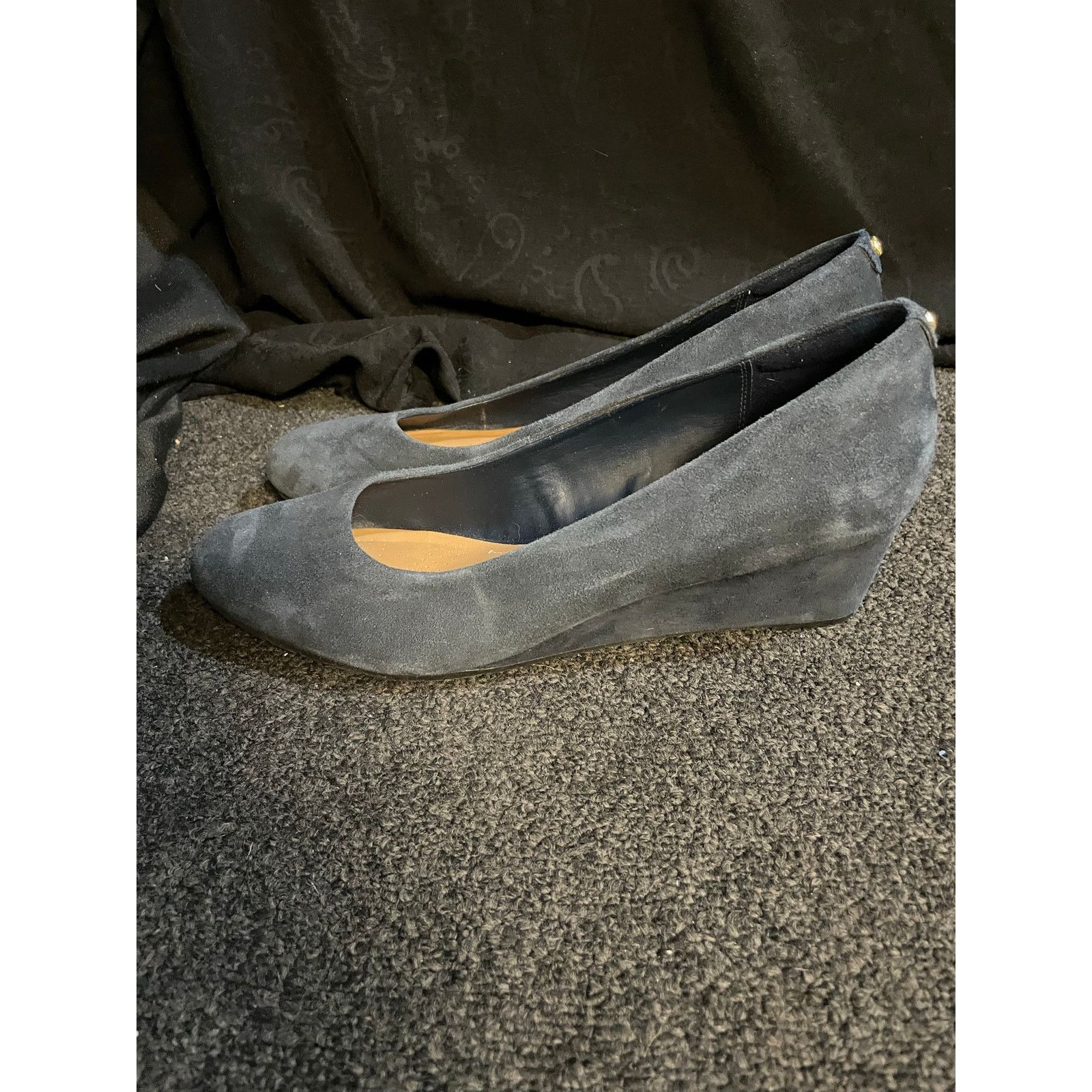 Clarks Clark’s Artisan Blue Suede Wedge Vendra Bloom Slip On 11 M Size US 11 / IT 41 - 4 Thumbnail