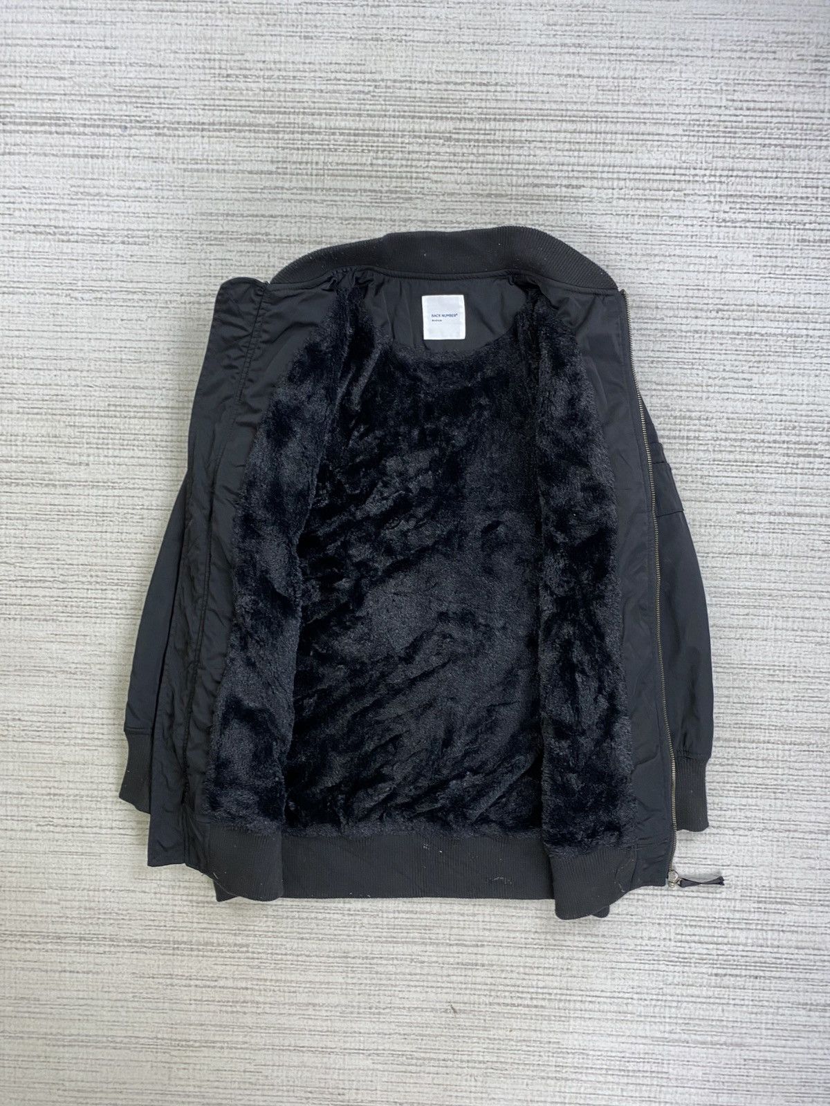 Japanese Brand × Vintage Vintage Back Number All Black Bomber Jacket Size US M / EU 48-50 / 2 - 6 Thumbnail