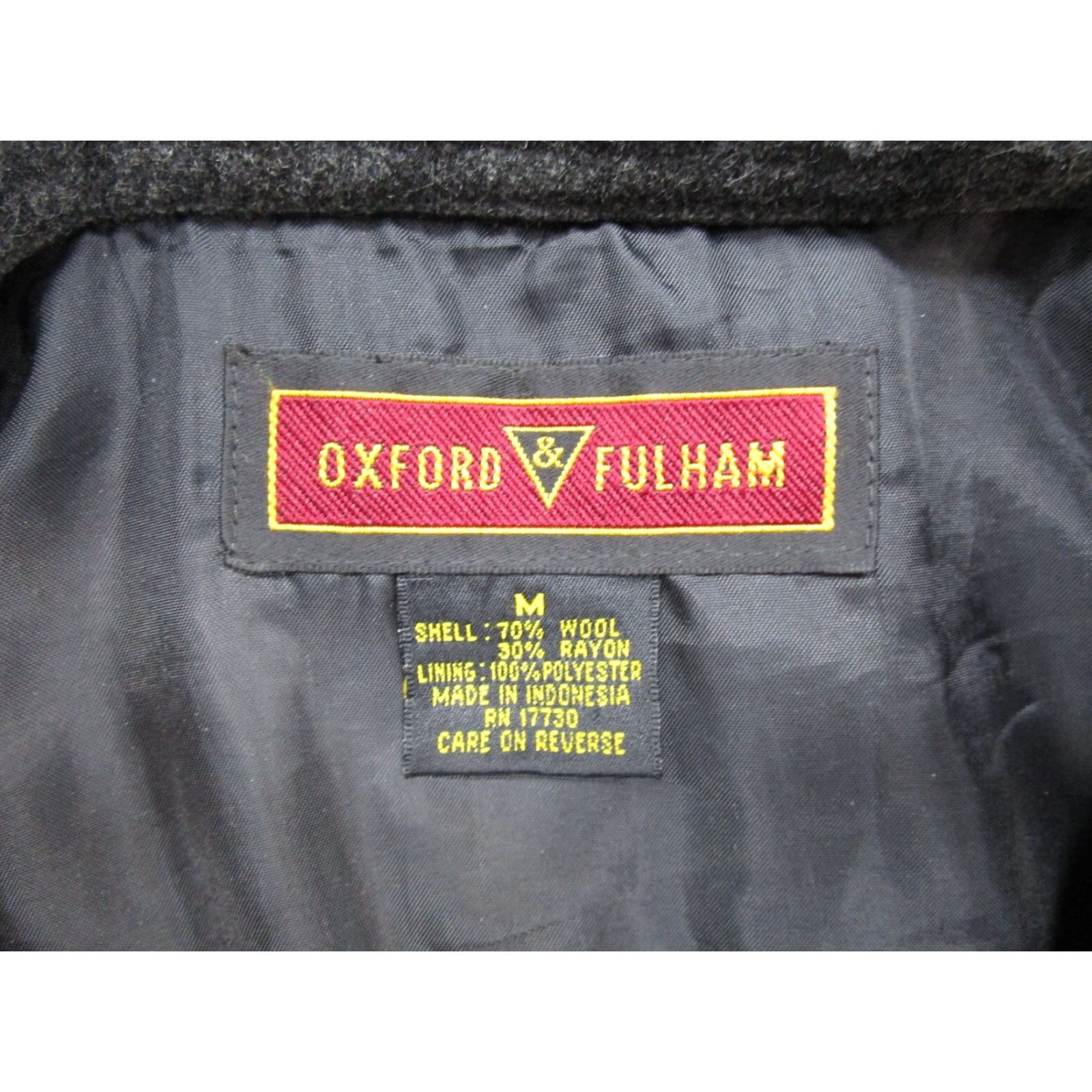 Vintage VINTAGE Oxford Fulham Wool Blend Lined Zip Shirt Jacket Shacket Size M Outdoor Gray Mens Shirts Jacket Size US M / EU 48-50 / 2 - 2 Thumbnail