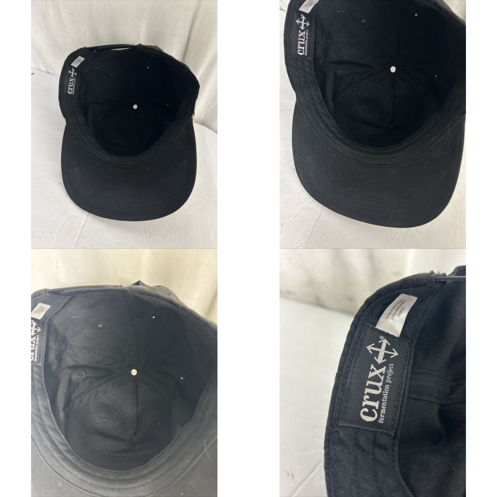 Vintage Cruz Bend Oregon Snap Back Baseball Hat Black Adjustable Mens One Size Crux Brand Logo Size ONE SIZE - 9 Thumbnail