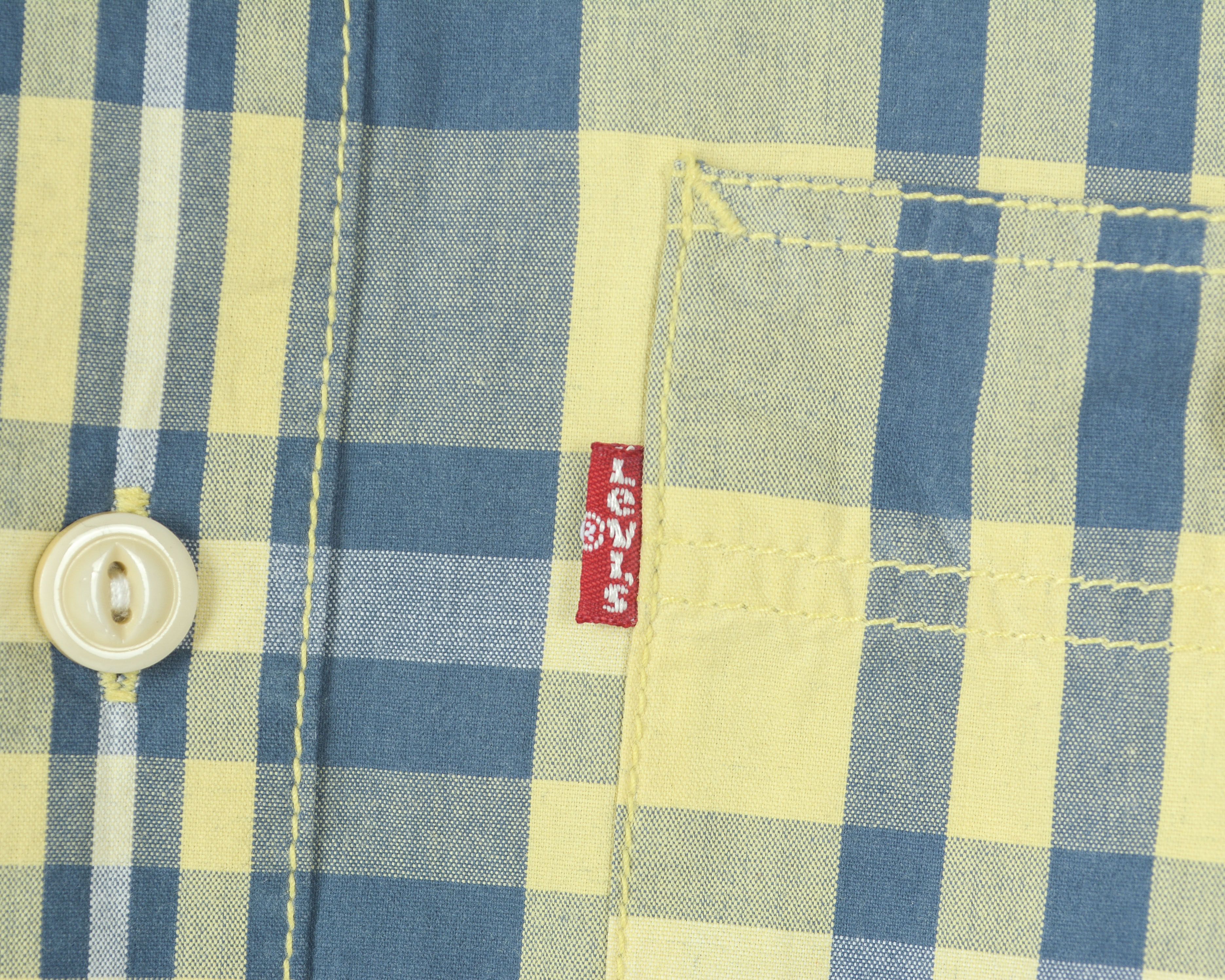 Levi's Casual T Shirt Check Plaid Cotton Short Sleeve Button Up Size US S / EU 44-46 / 1 - 4 Thumbnail